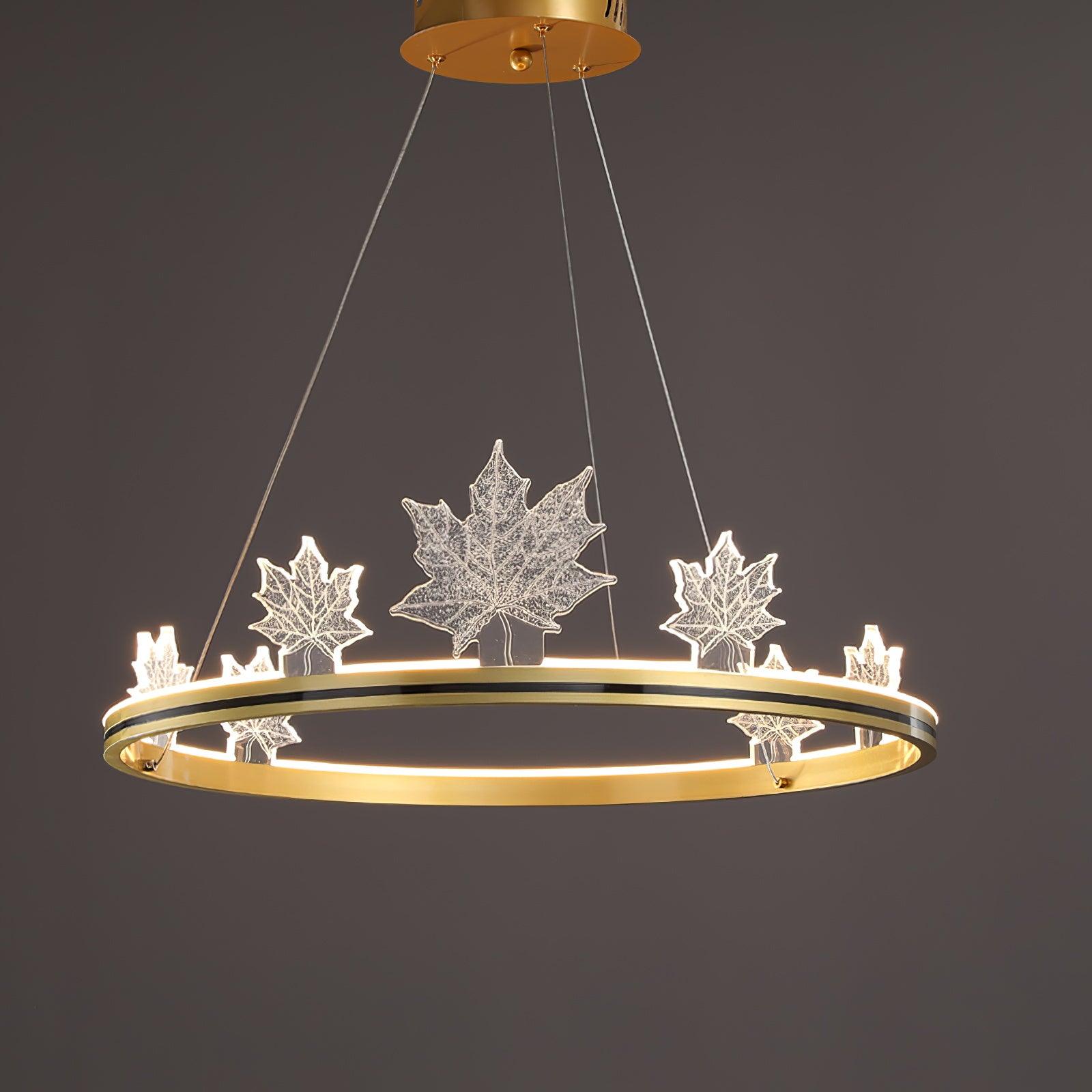 Ion Leaf Chandelier - Letslighting