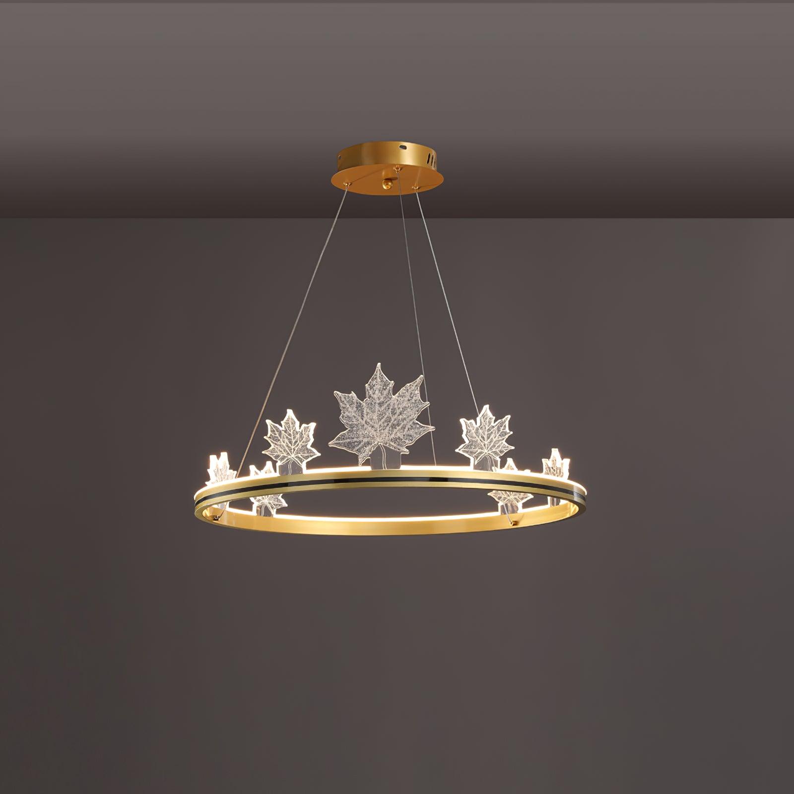 Ion Leaf Chandelier - Letslighting