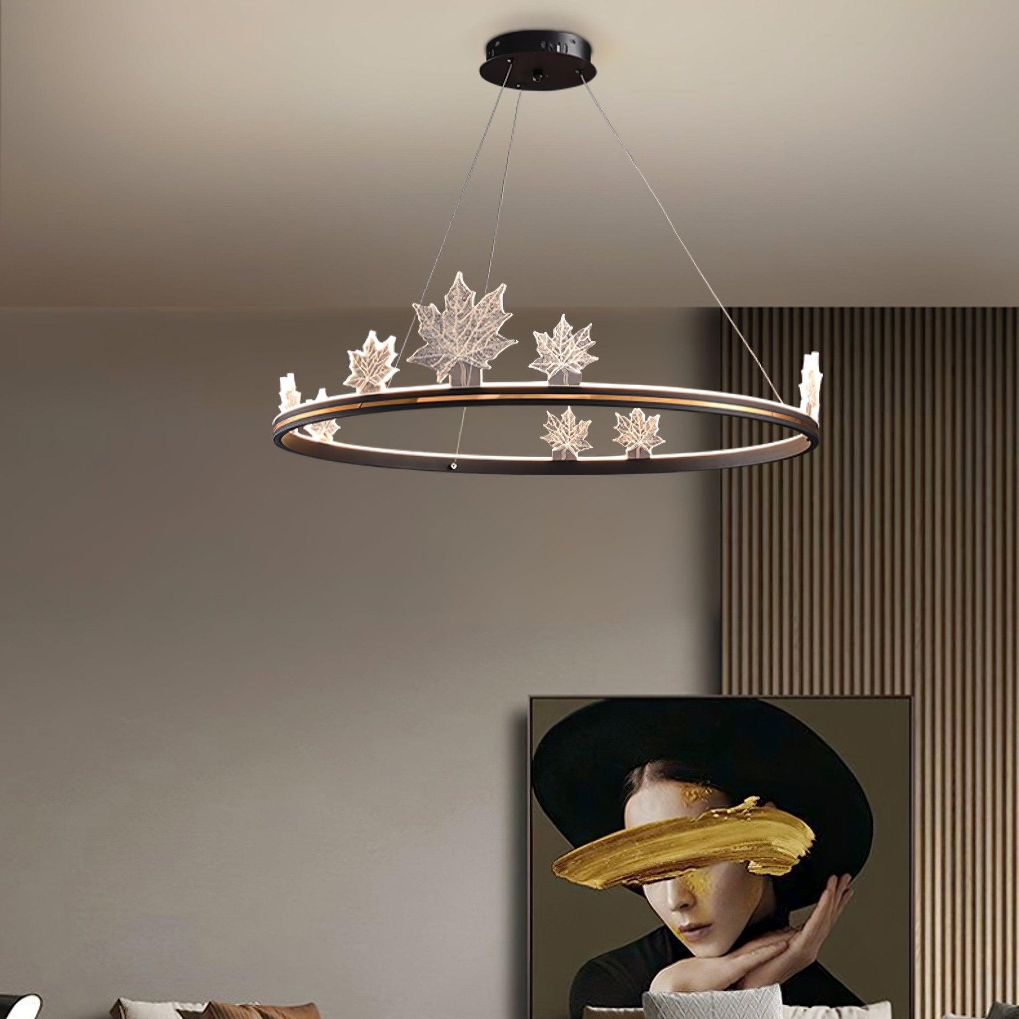 Ion Leaf Chandelier - Letslighting