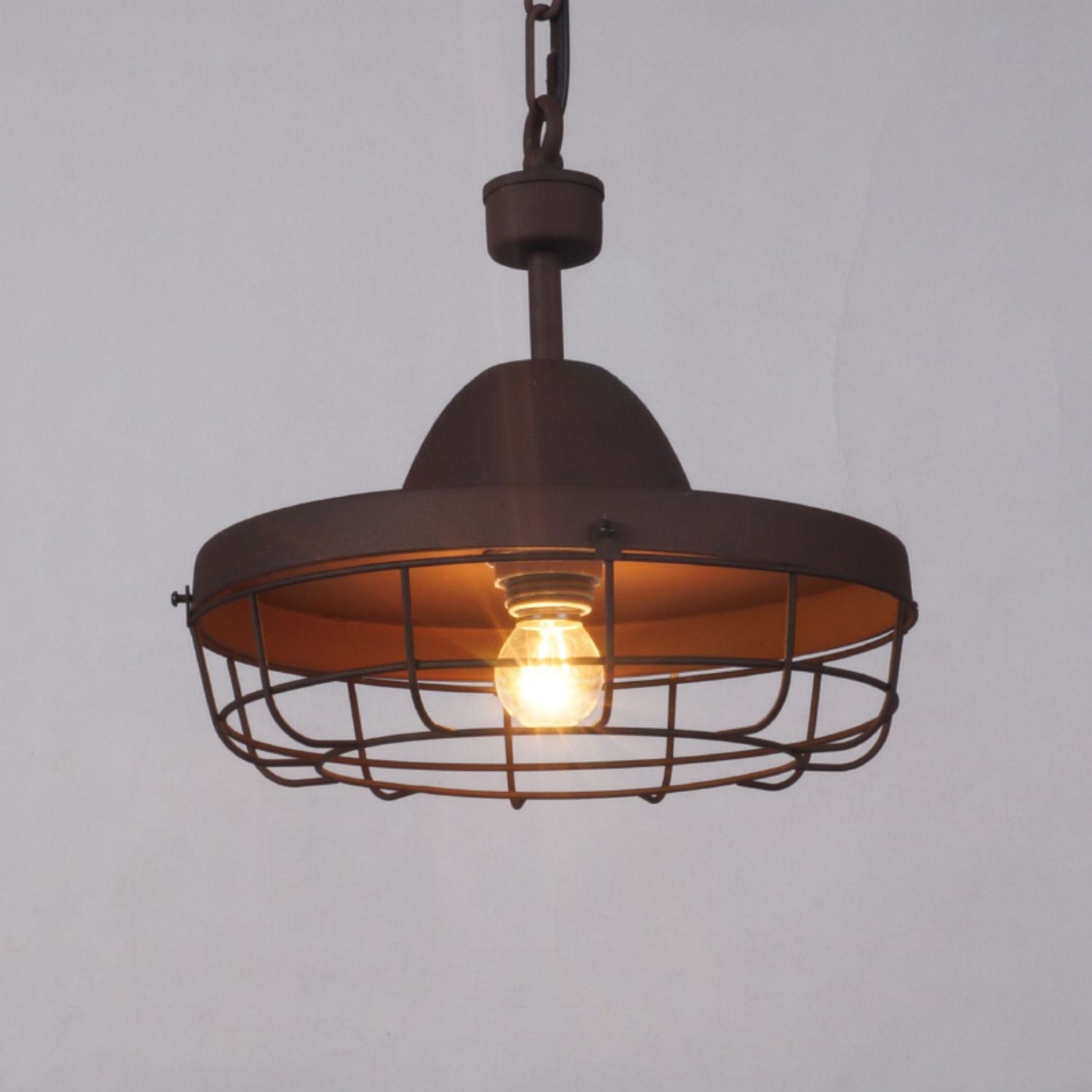 Calaeila Vintage Art Cage Metal Pendant Light - Lamp Copper