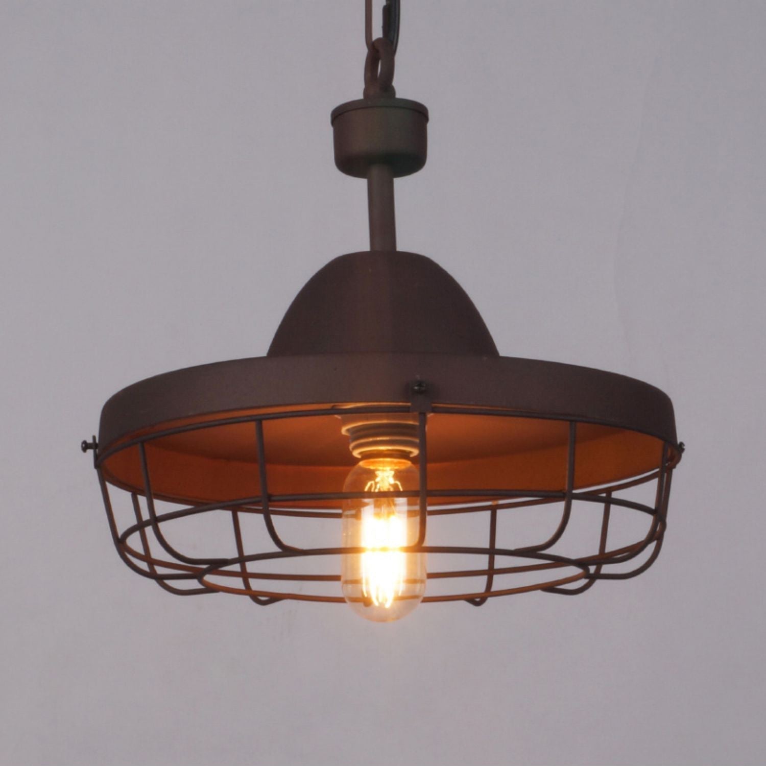 Calaeila Vintage Art Cage Metal Pendant Light - Lamp Copper