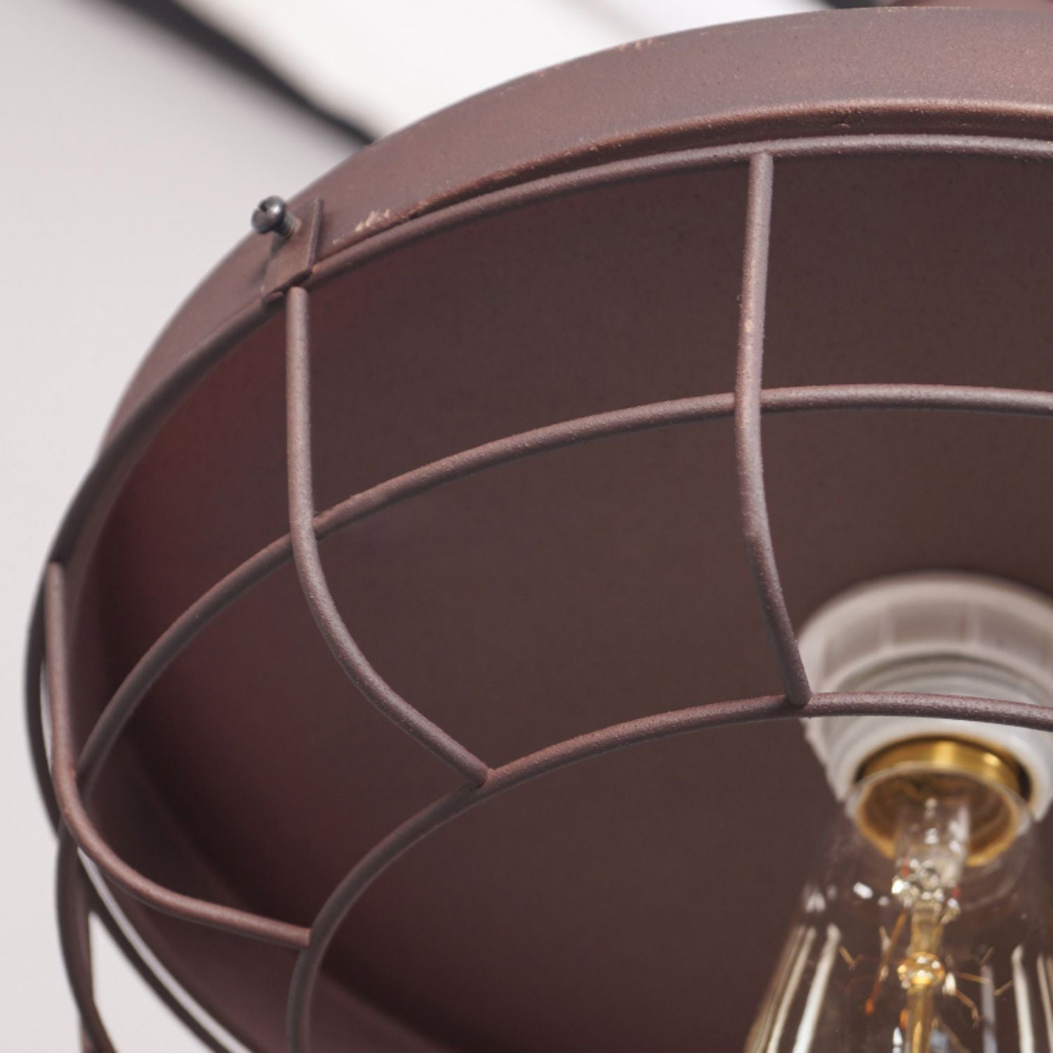Calaeila Vintage Art Cage Metal Pendant Light - Lamp Copper