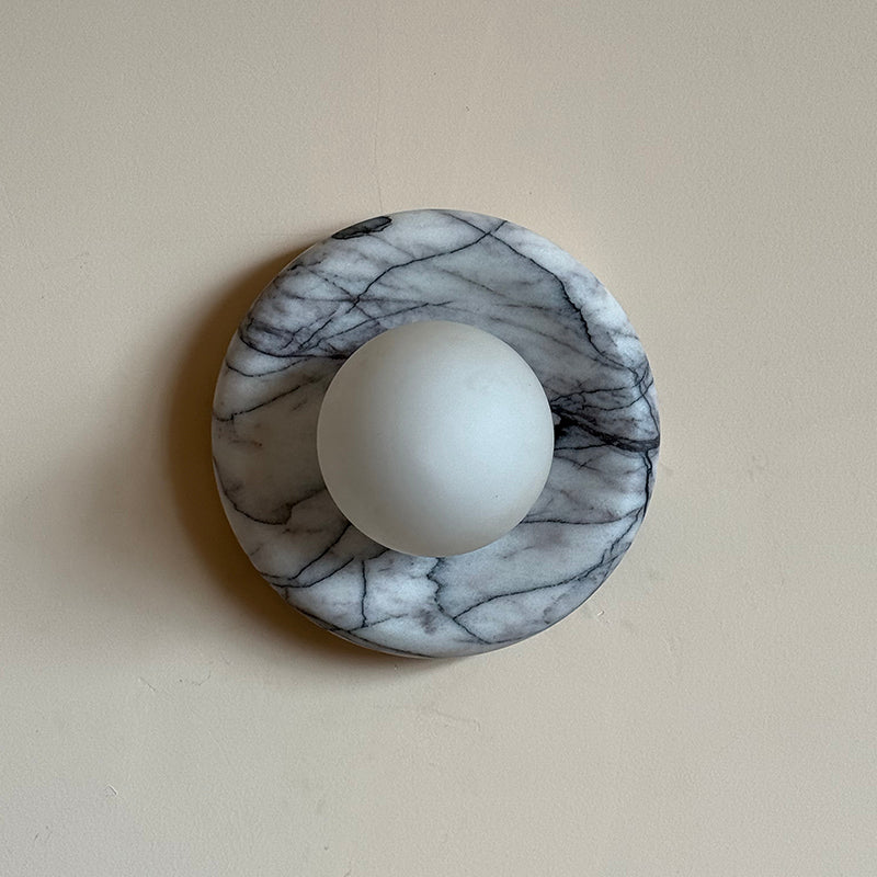 Zoraean Premium Elegance White Marble Sconce Wall Lamp - Lamp Copper