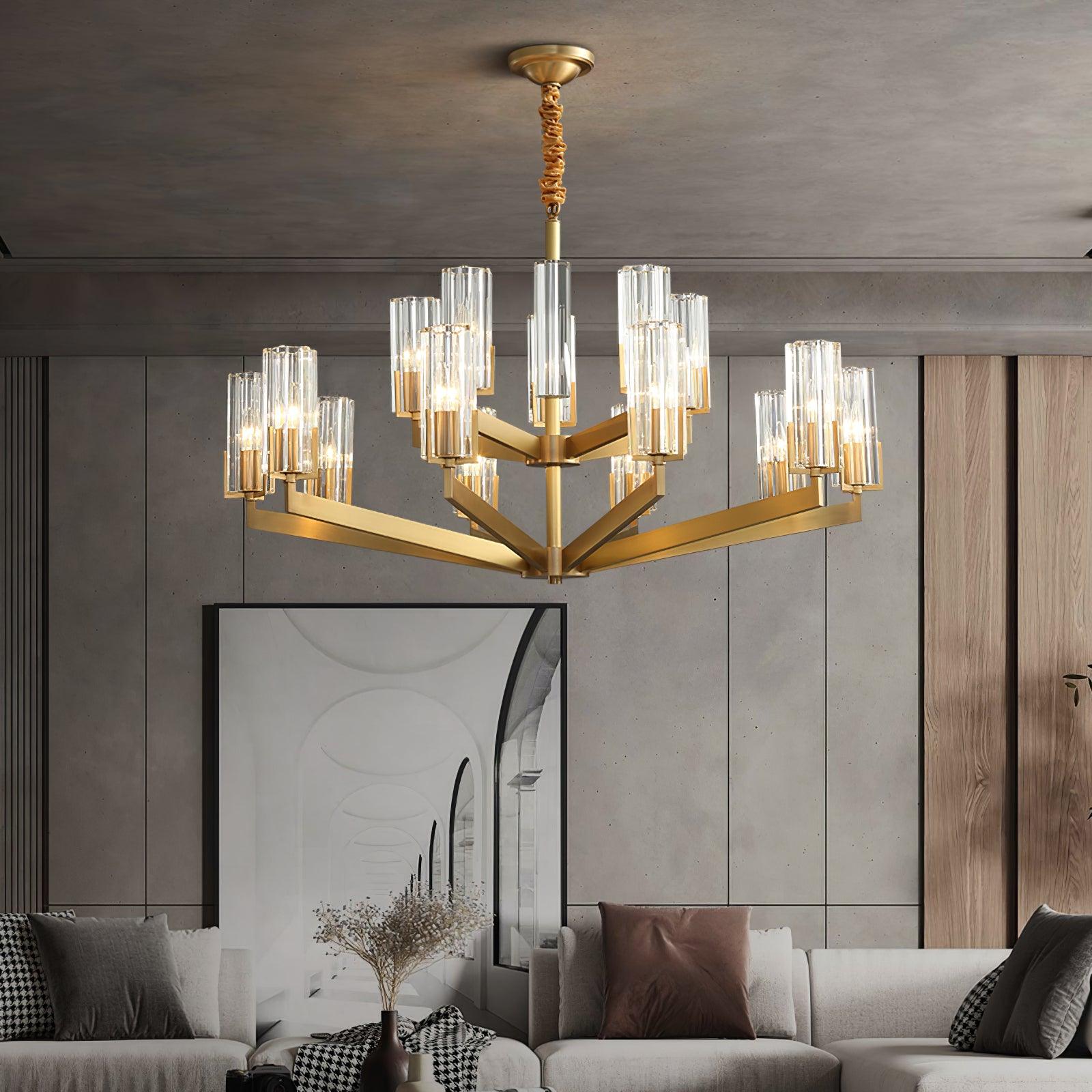 Kayla Brass Chandelier - Letslighting