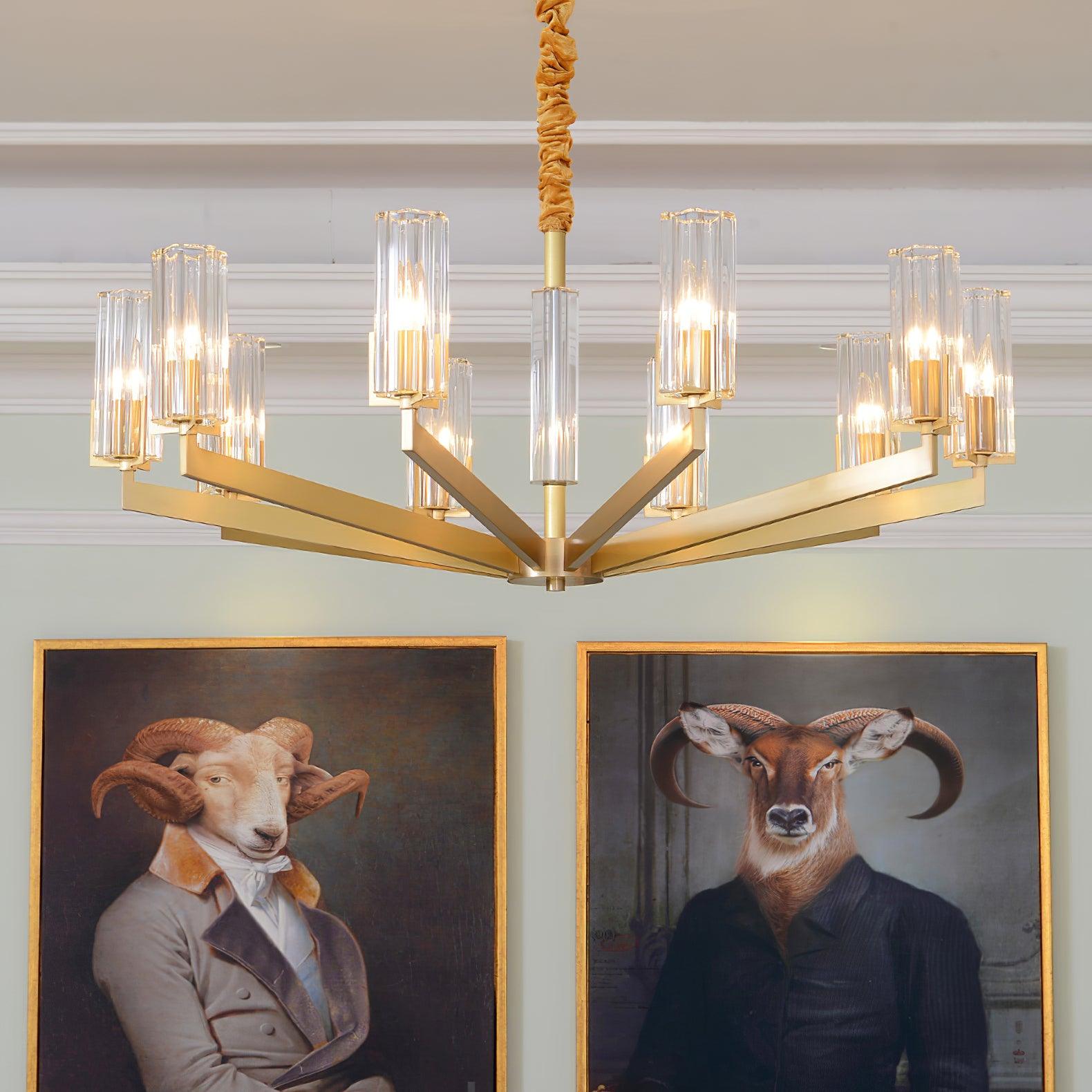 Kayla Brass Chandelier - Letslighting