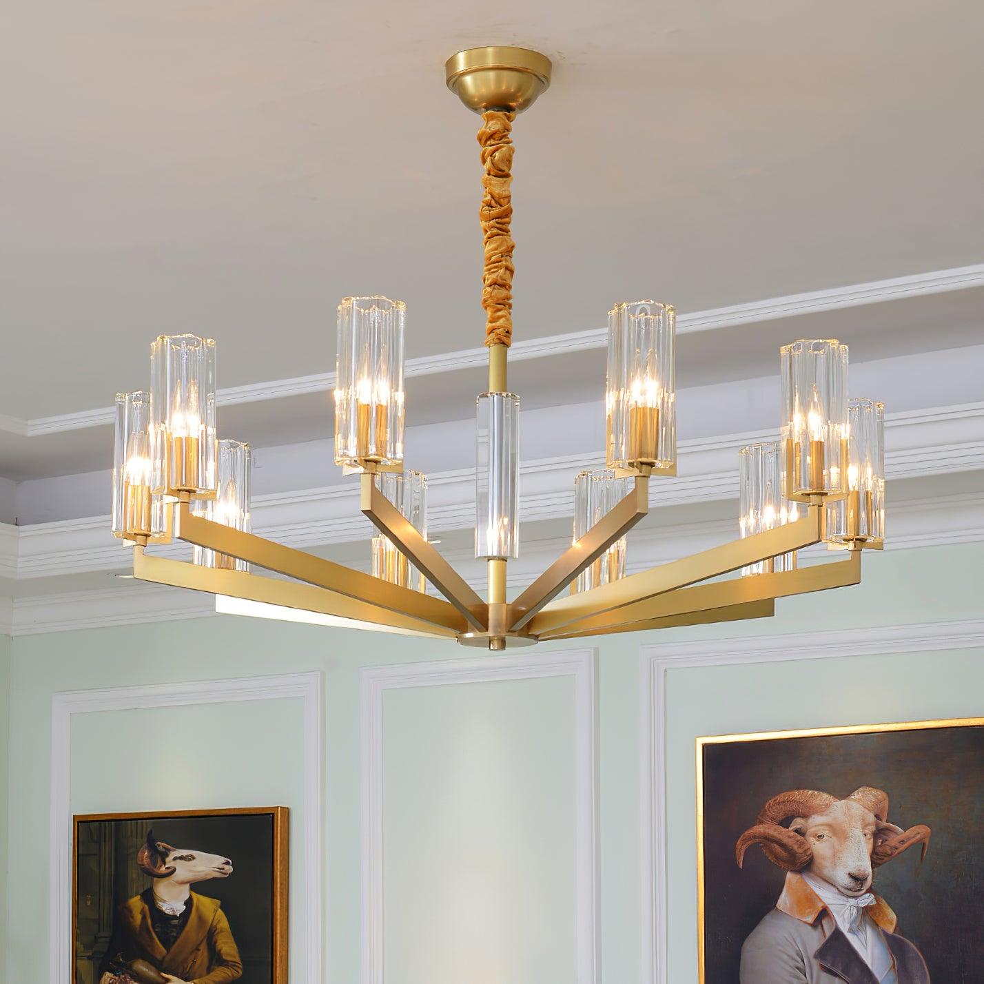 Kayla Brass Chandelier - Letslighting