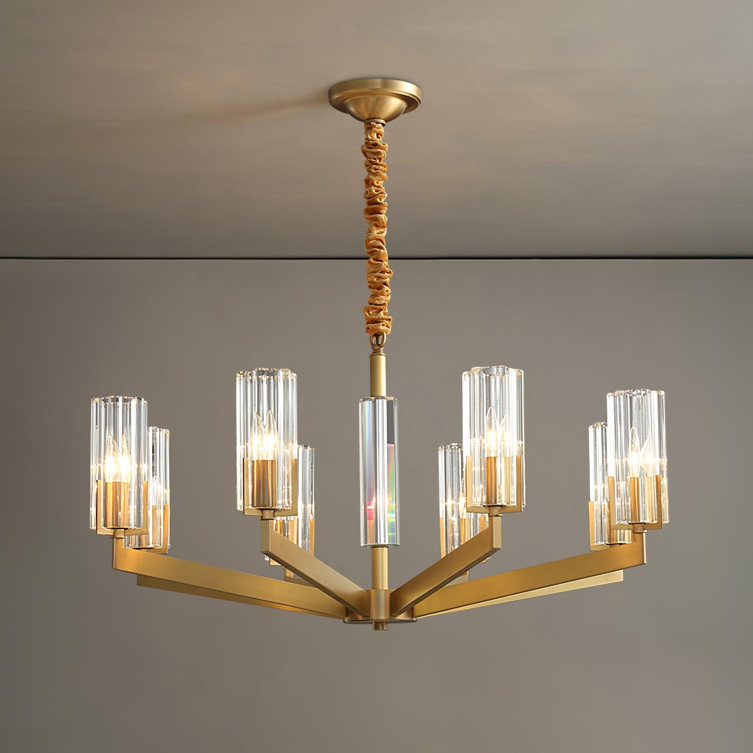 Kayla Brass Chandelier - Letslighting