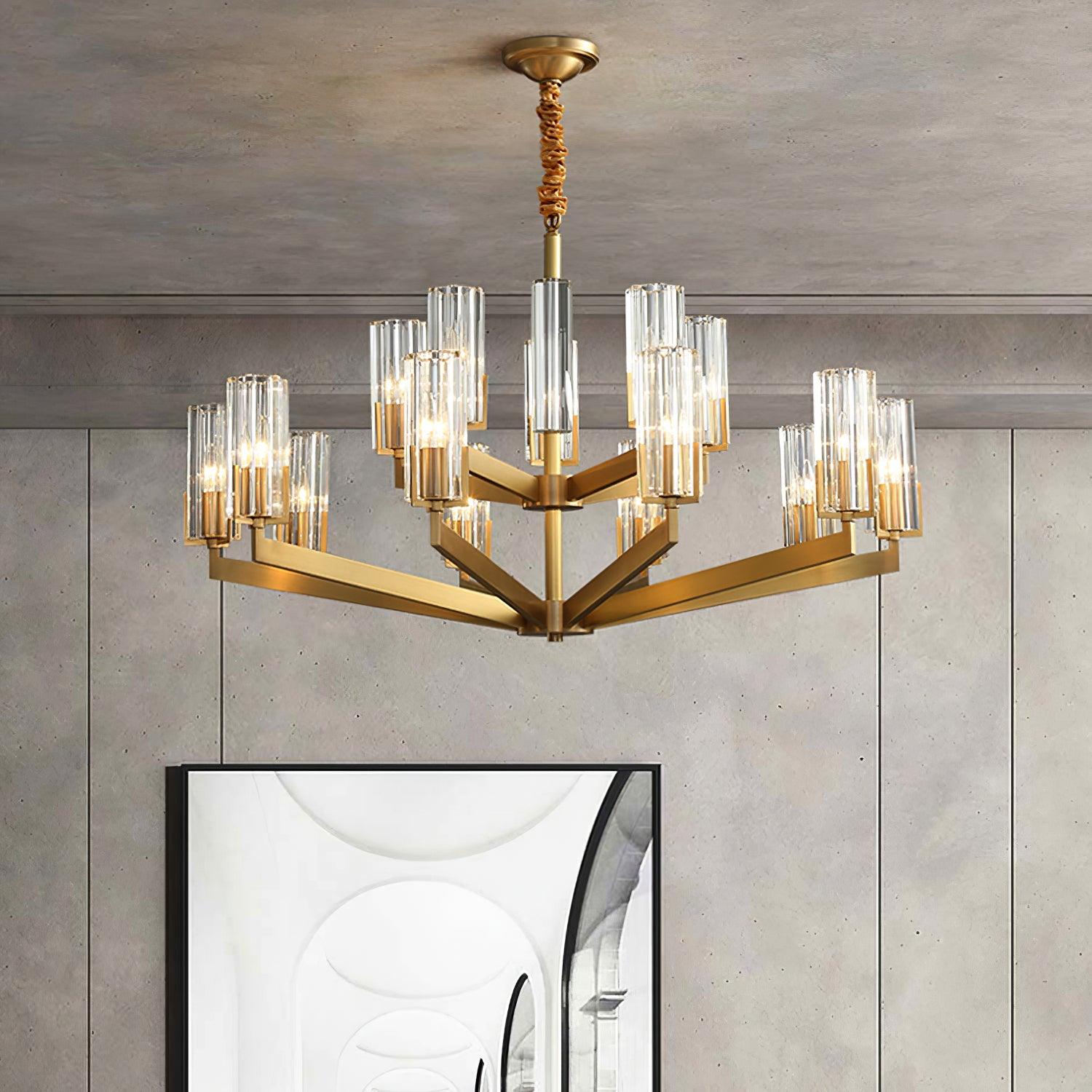 Kayla Brass Chandelier - Letslighting