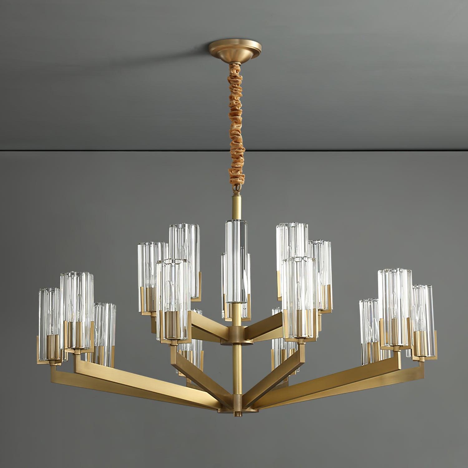 Kayla Brass Chandelier - Letslighting