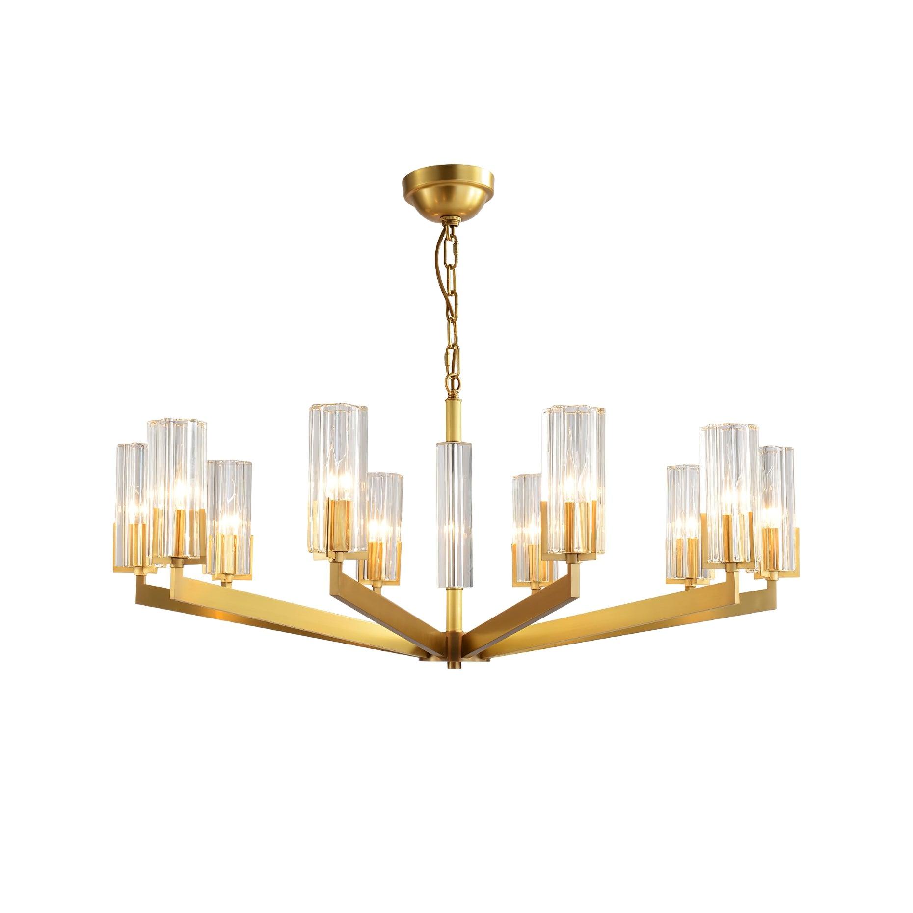 Kayla Brass Chandelier - Letslighting