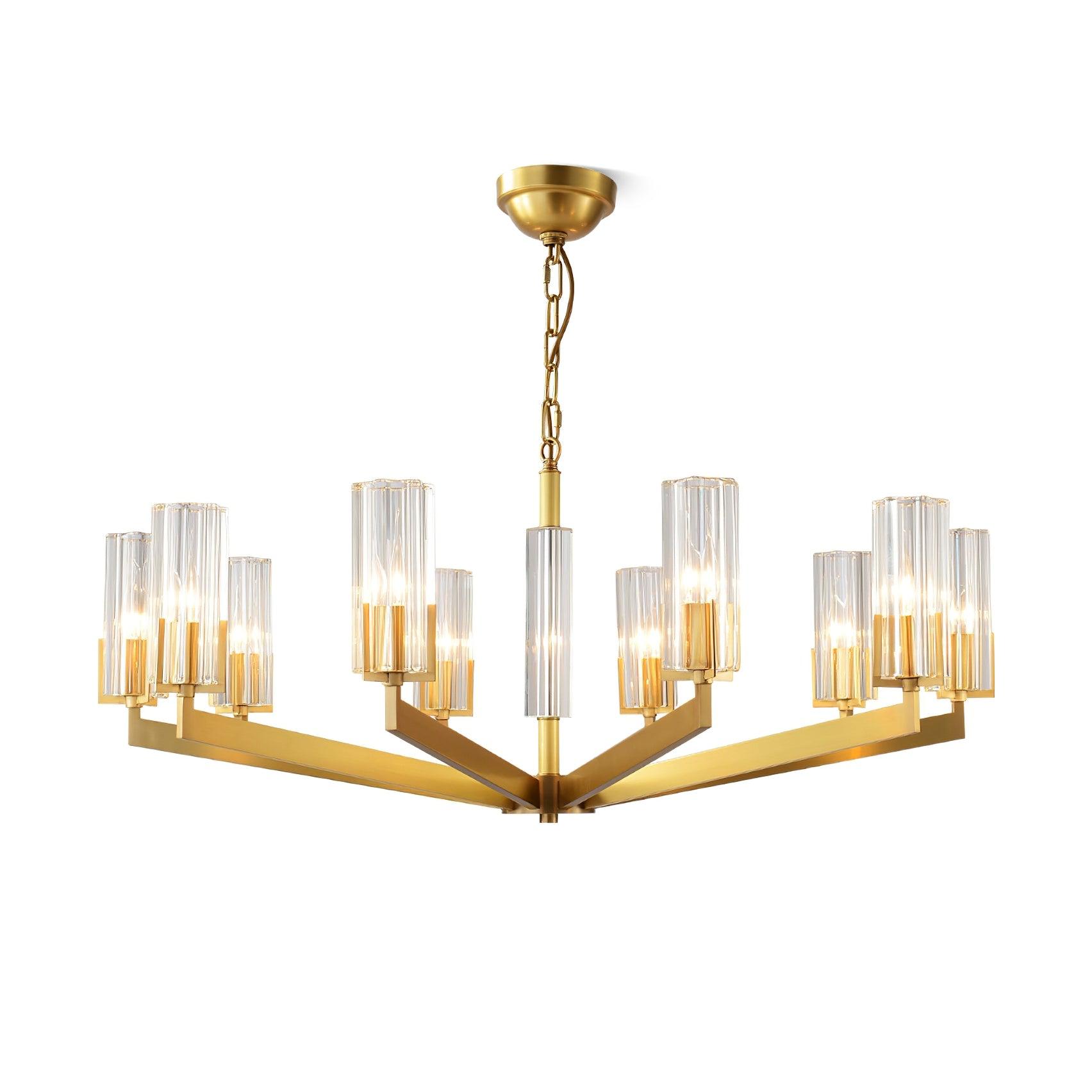 Kayla Brass Chandelier - Letslighting