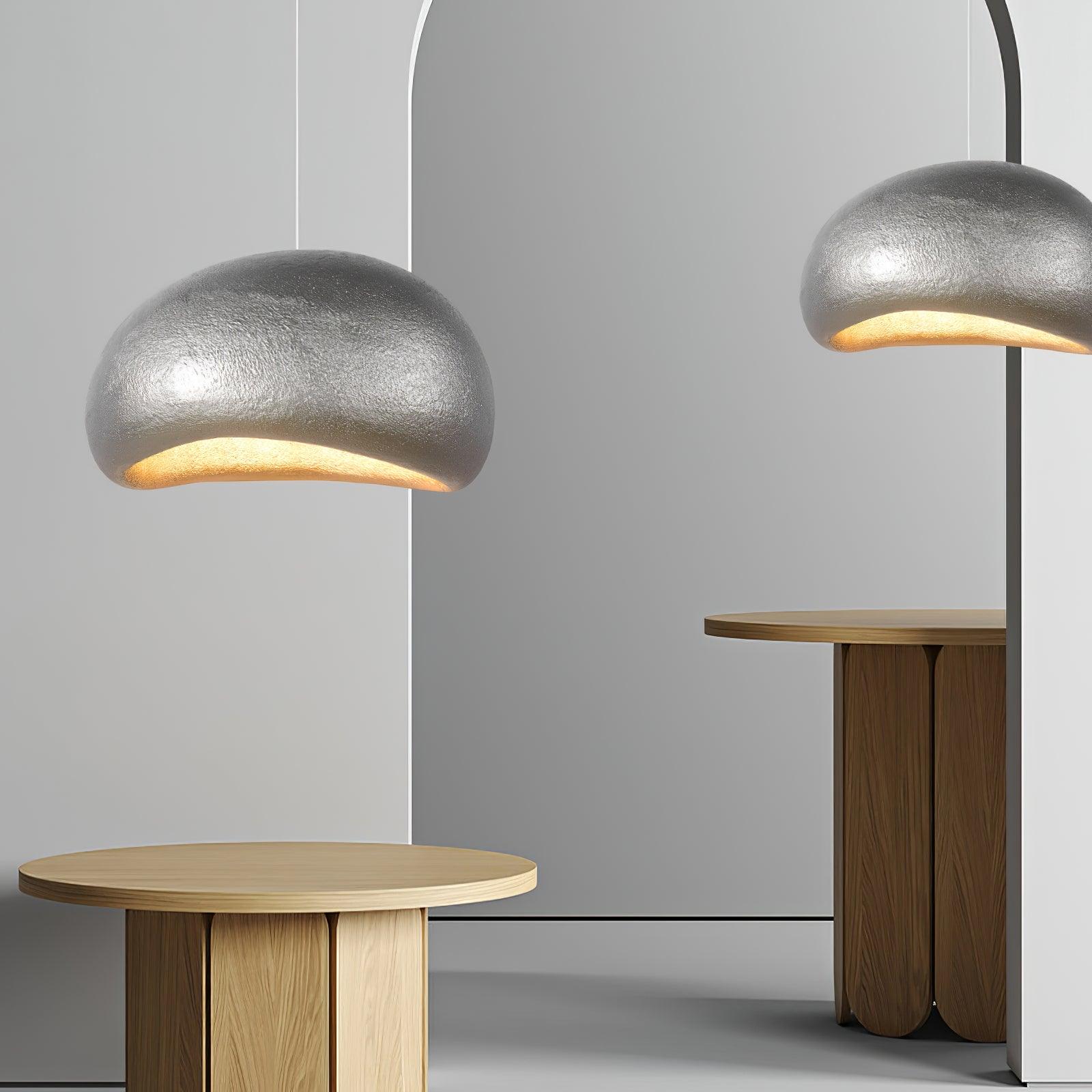 Pendant Lamp Pebble Inspired Organic Form Soft Glow Modern Artistic - Letslighting