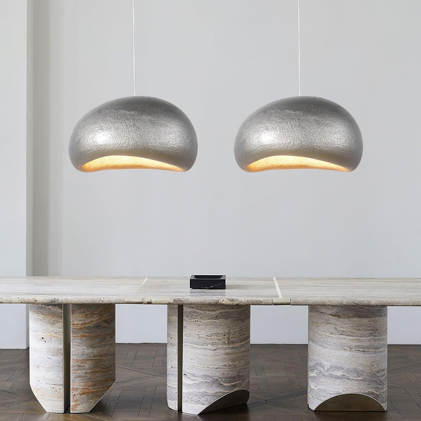 Pendant Lamp Pebble Inspired Organic Form Soft Glow Modern Artistic - Letslighting
