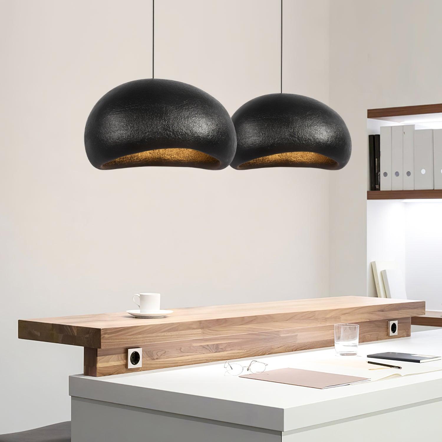 Pendant Lamp Pebble Inspired Organic Form Soft Glow Modern Artistic - Letslighting