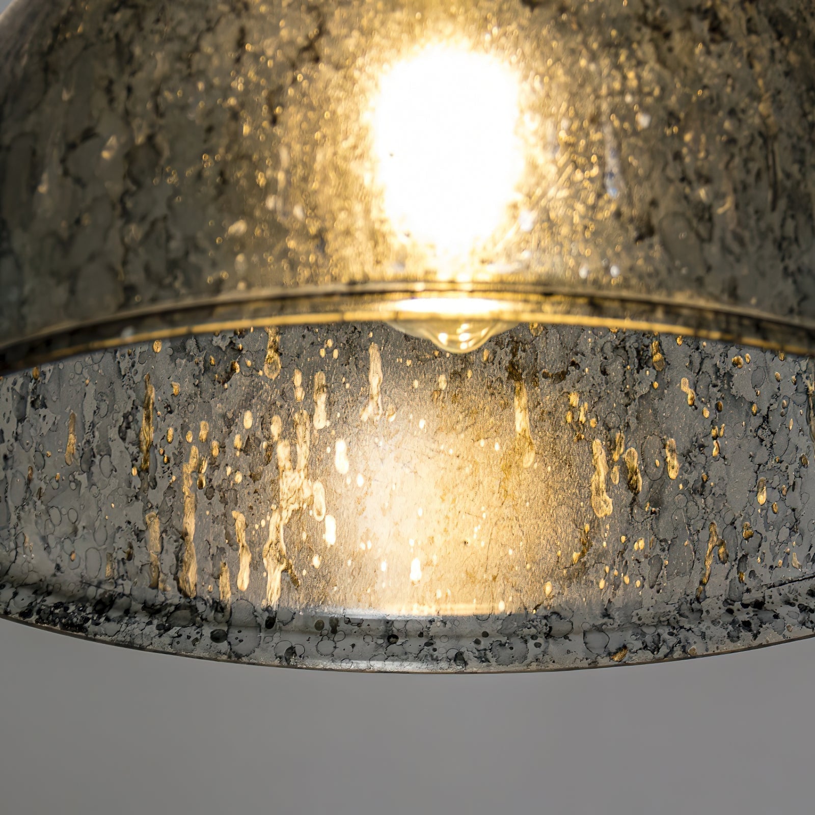 Ilvenel Vintage Industrial Wooden Glass Pendant Lamp - Lamp Copper