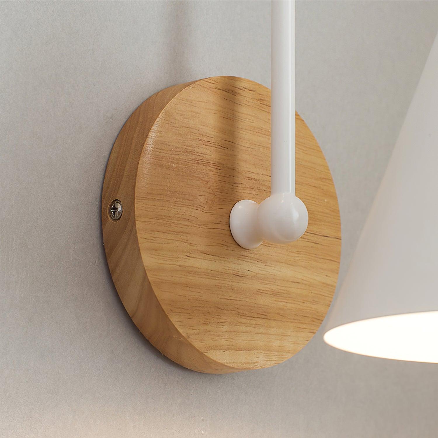 Muto Lámpara de Pared de Madera Nórdica