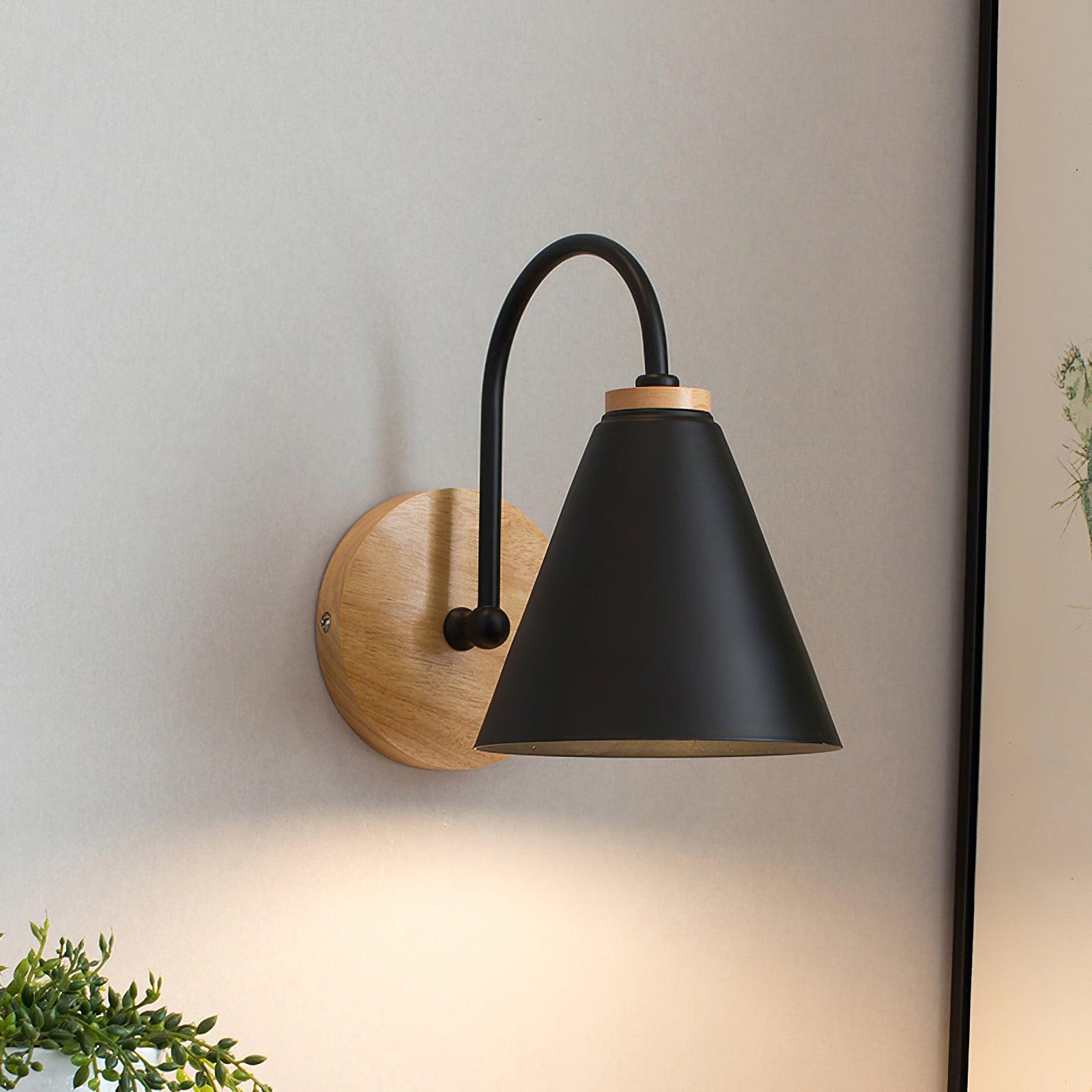 Muto Lámpara de Pared de Madera Nórdica