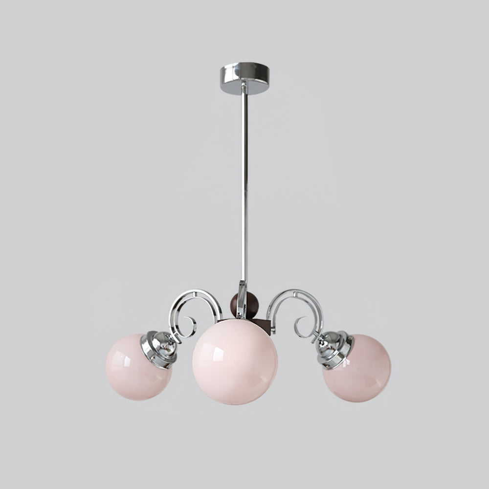 Valentina Vintage Crema Lámparas de Araña Vidrio Salón Comedor