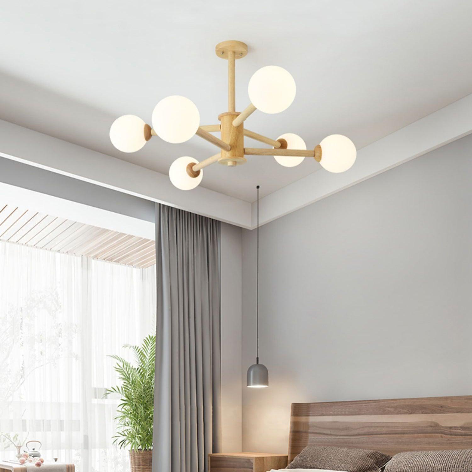 Kozan Wooden Chandelier - Letslighting