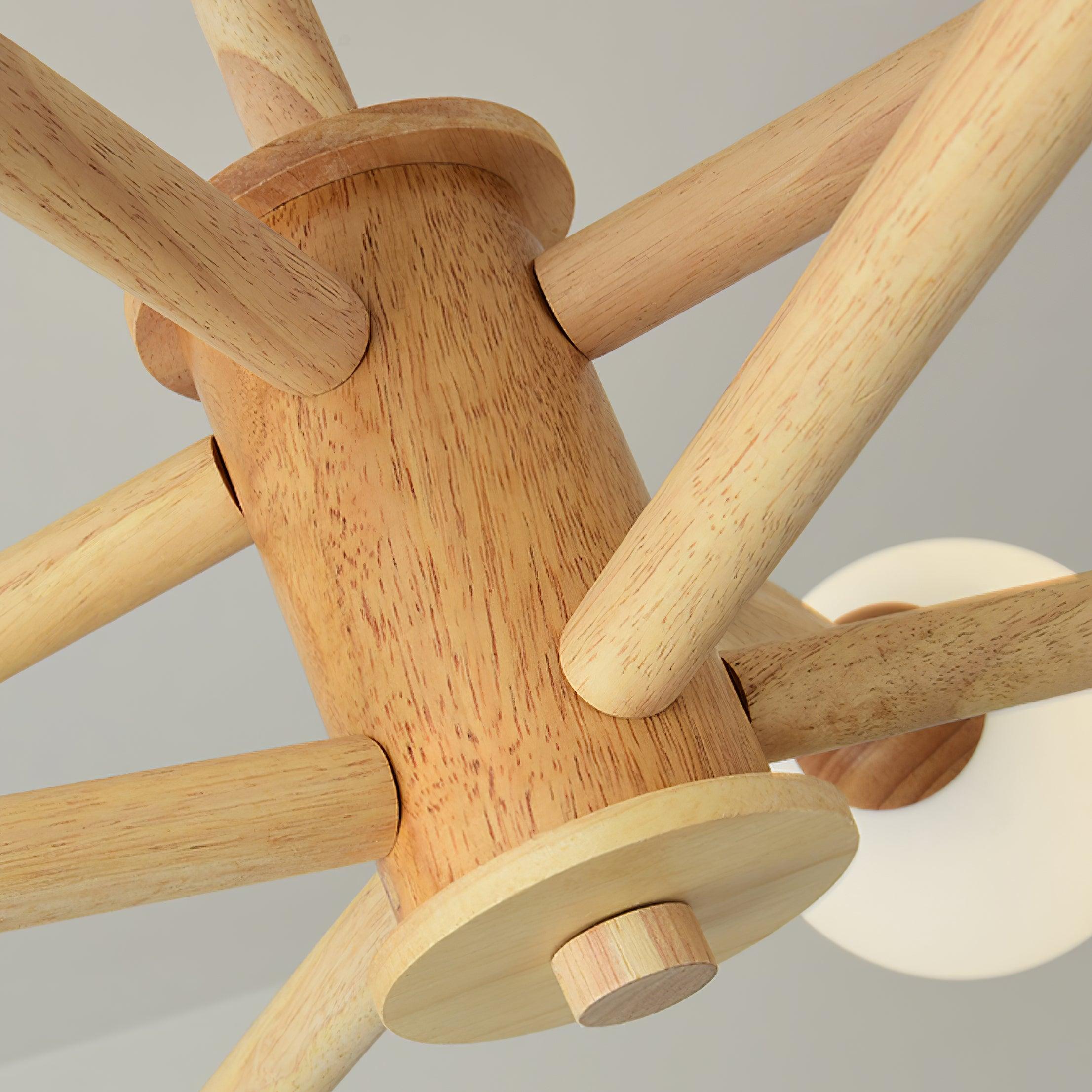 Kozan Wooden Chandelier - Letslighting