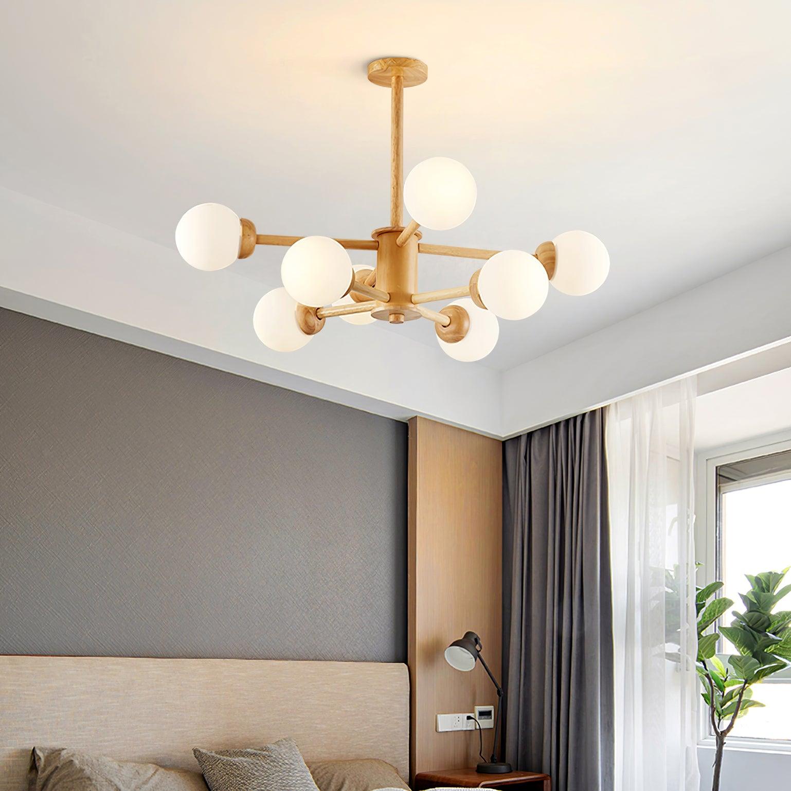 Kozan Wooden Chandelier - Letslighting