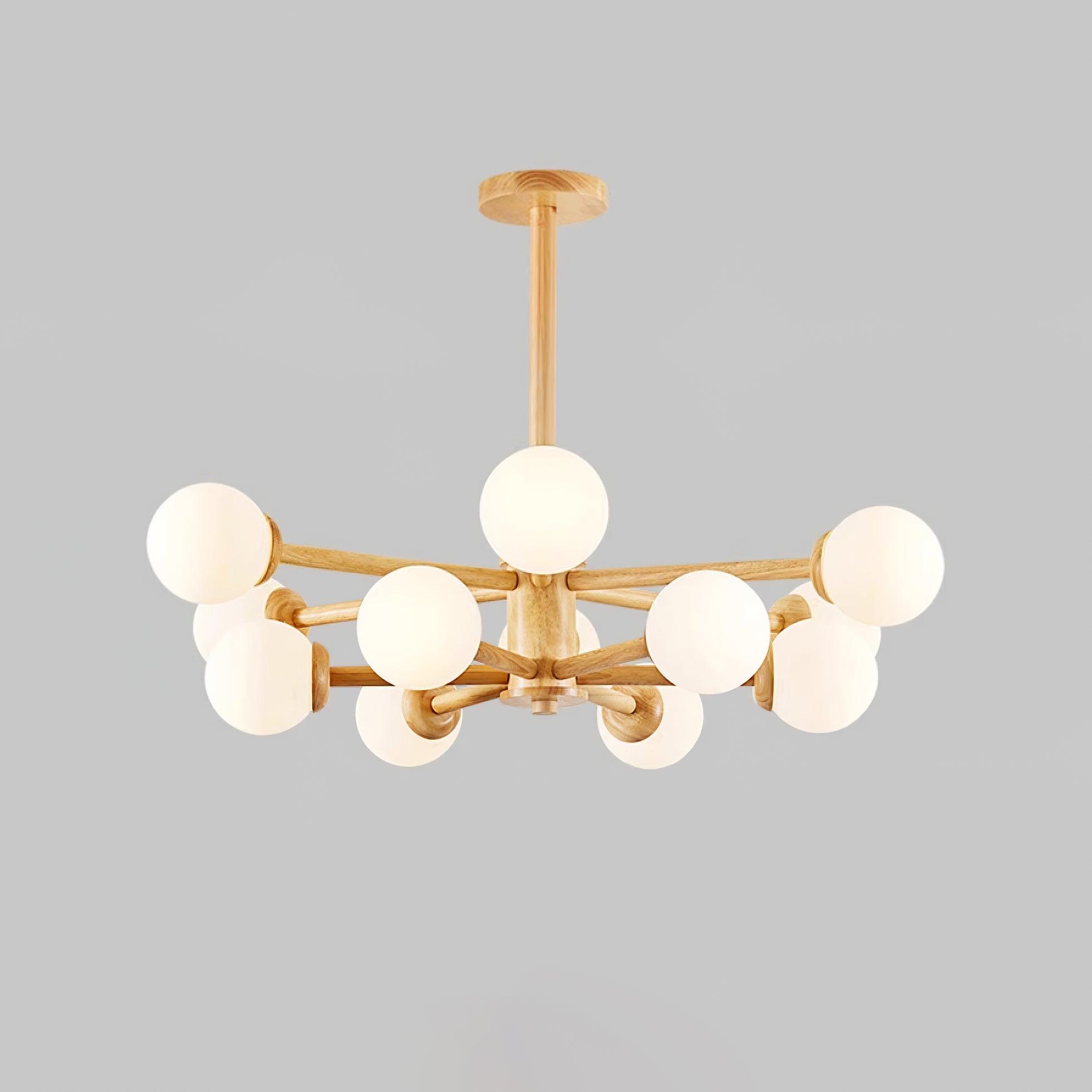 Kozan Wooden Chandelier - Letslighting