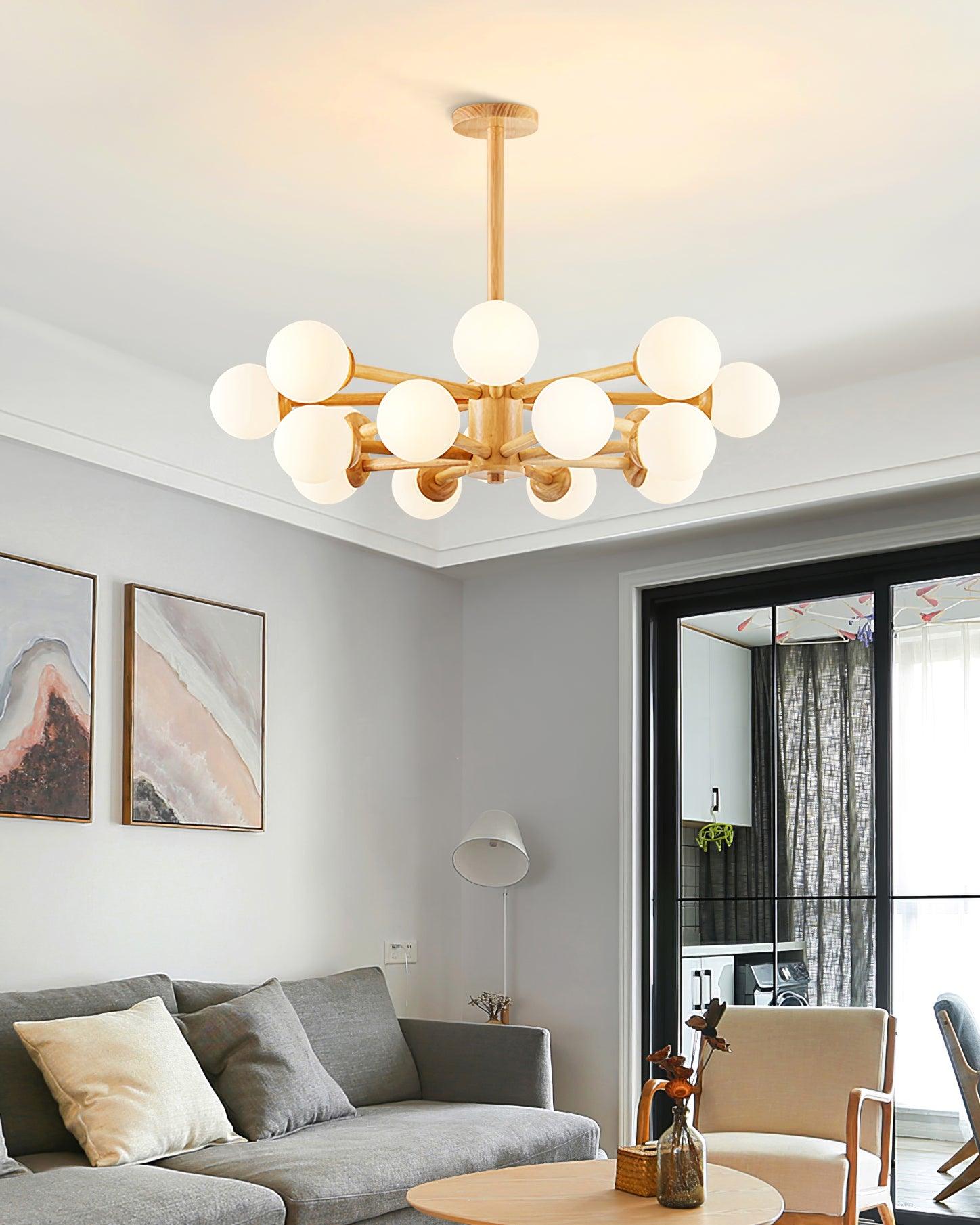 Kozan Wooden Chandelier - Letslighting