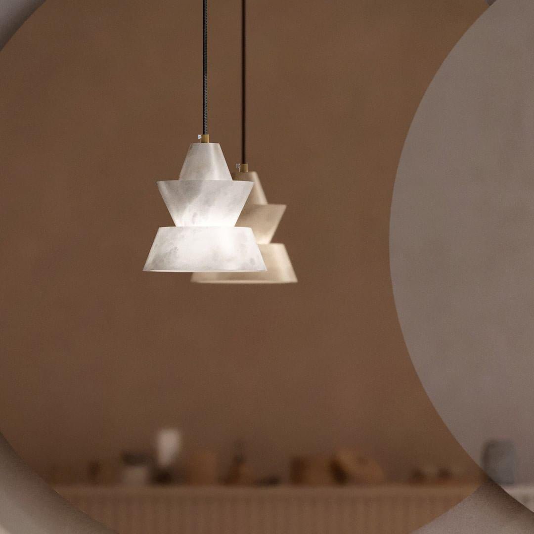 Strata Alabaster Pendant Light - Letslighting