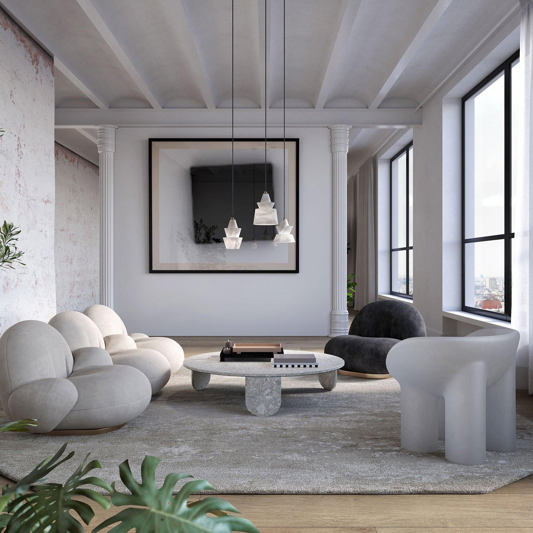 Strata Alabaster Pendant Light - Letslighting