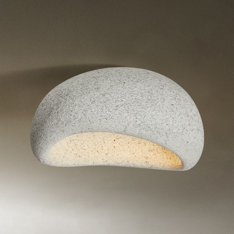 Avi Moderno LED Lámpara de Techo Blanco/Gris Dormitorio/Pasillo Resina
