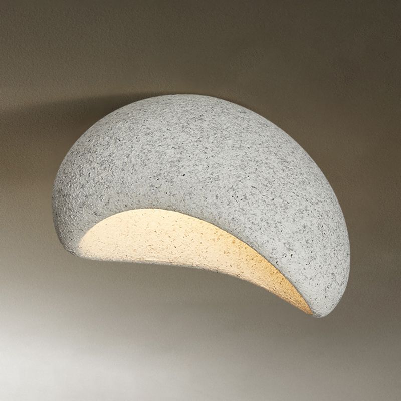 Avi Moderno LED Lámpara de Techo Blanco/Gris Dormitorio/Pasillo Resina
