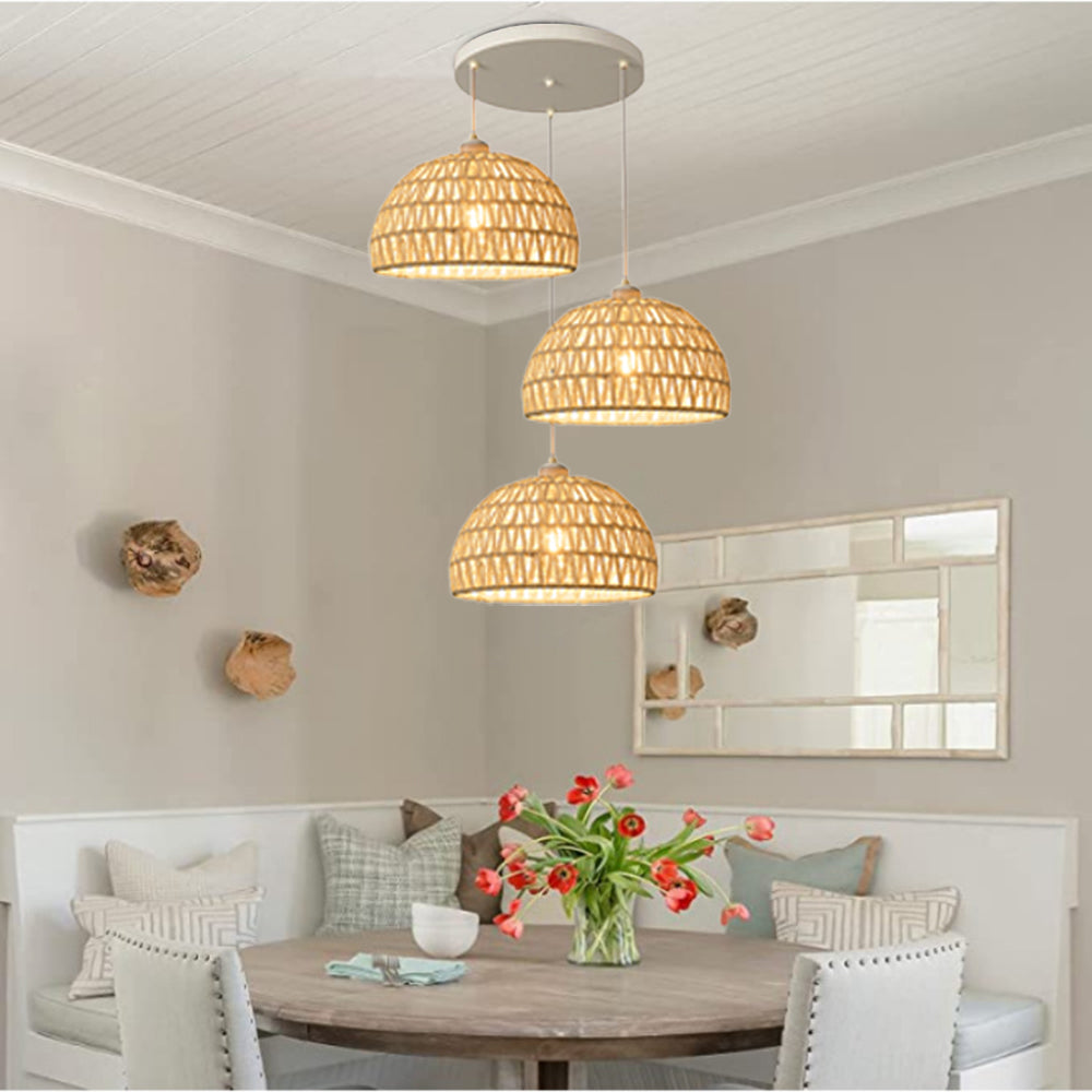 Arisha Retro LED Madera/Arisha Lámpara Colgante Dormitorio Restaurante