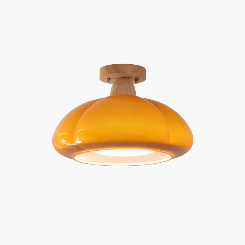Valentina Moderno LED Calabaza Lámpara de Pared Madera Vidrio Pasill Salón
