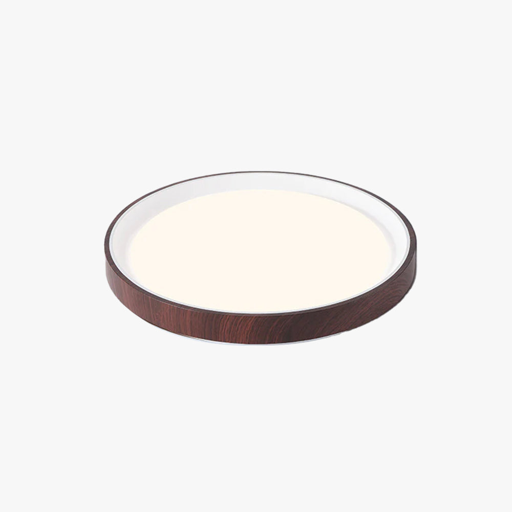 Arisha Moderna Minimalista Redonda Lámpara de Techo Madera Acrílico Estudio