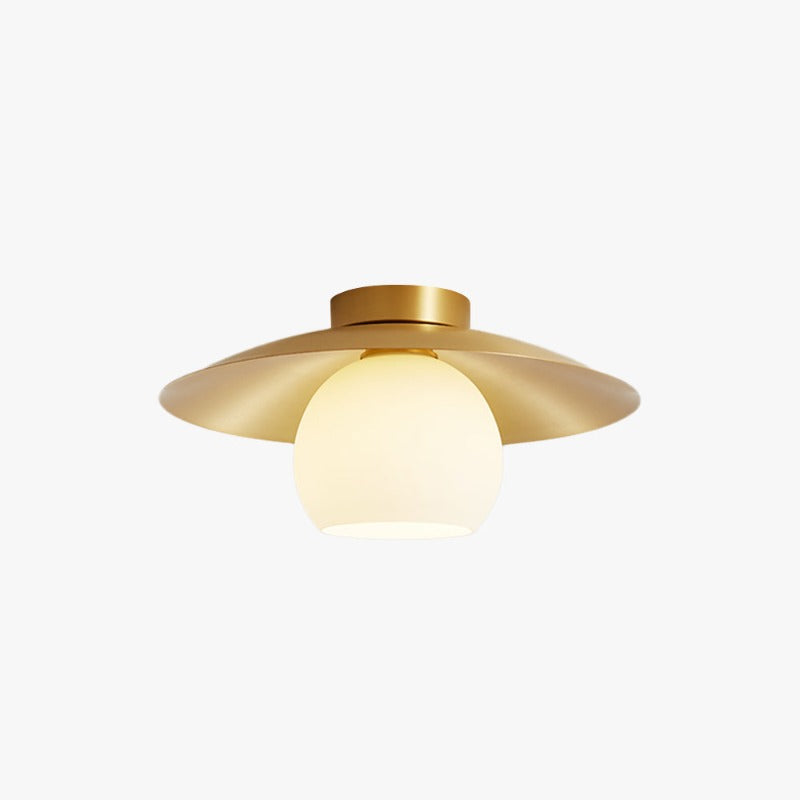 Arisha Nórdico Retro LED Lámpara de Techo Metal Vidrio Dormitorio
