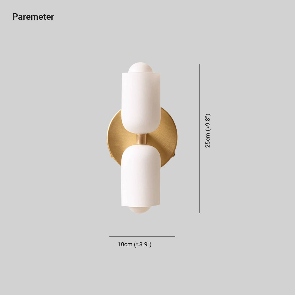 Valentina Modern Metal/Vidrio LED Aplique Dormitorio