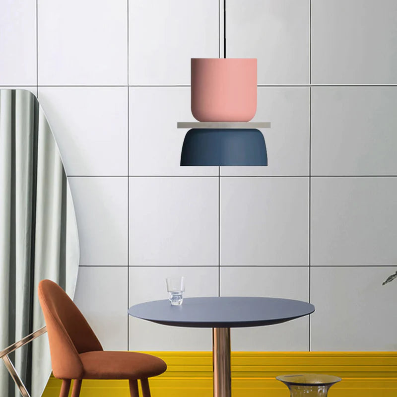 Valentina Moderna Domo LED Metal Lámpara Colgante Multicolor