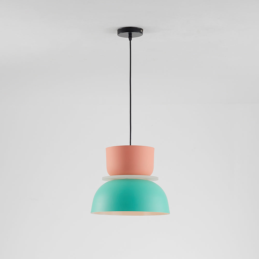 Valentina Moderna Domo LED Metal Lámpara Colgante Multicolor