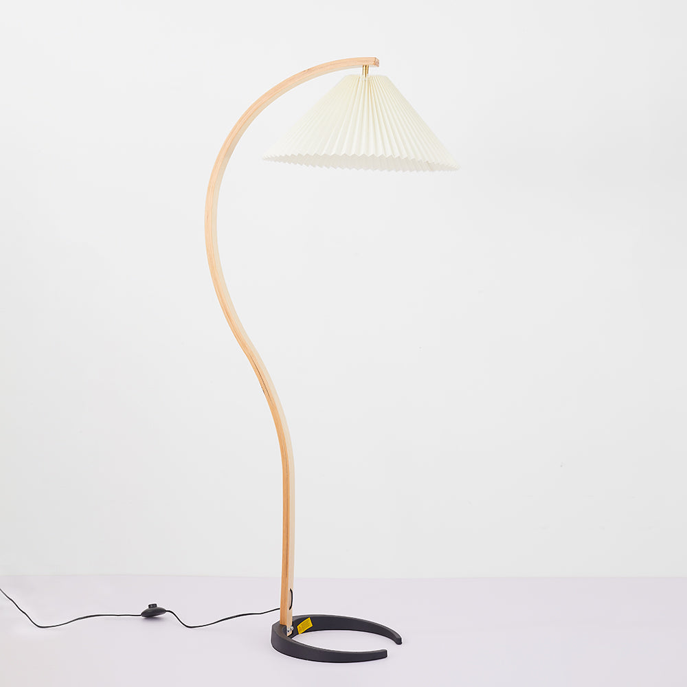 Muto Moderno Geométrico Metal LED Lámpara de Pie Blanco/Beige/Café