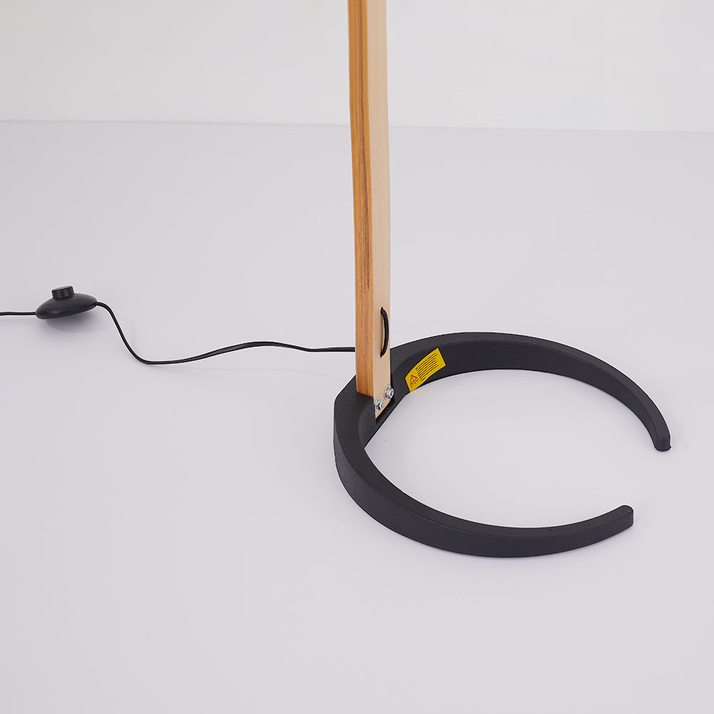 Muto Moderno Geométrico Metal LED Lámpara de Pie Blanco/Beige/Café