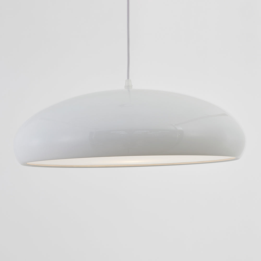 Arisha Nordica Doma Metal/Acrílico Lámpara Colgante Negra/Blanca