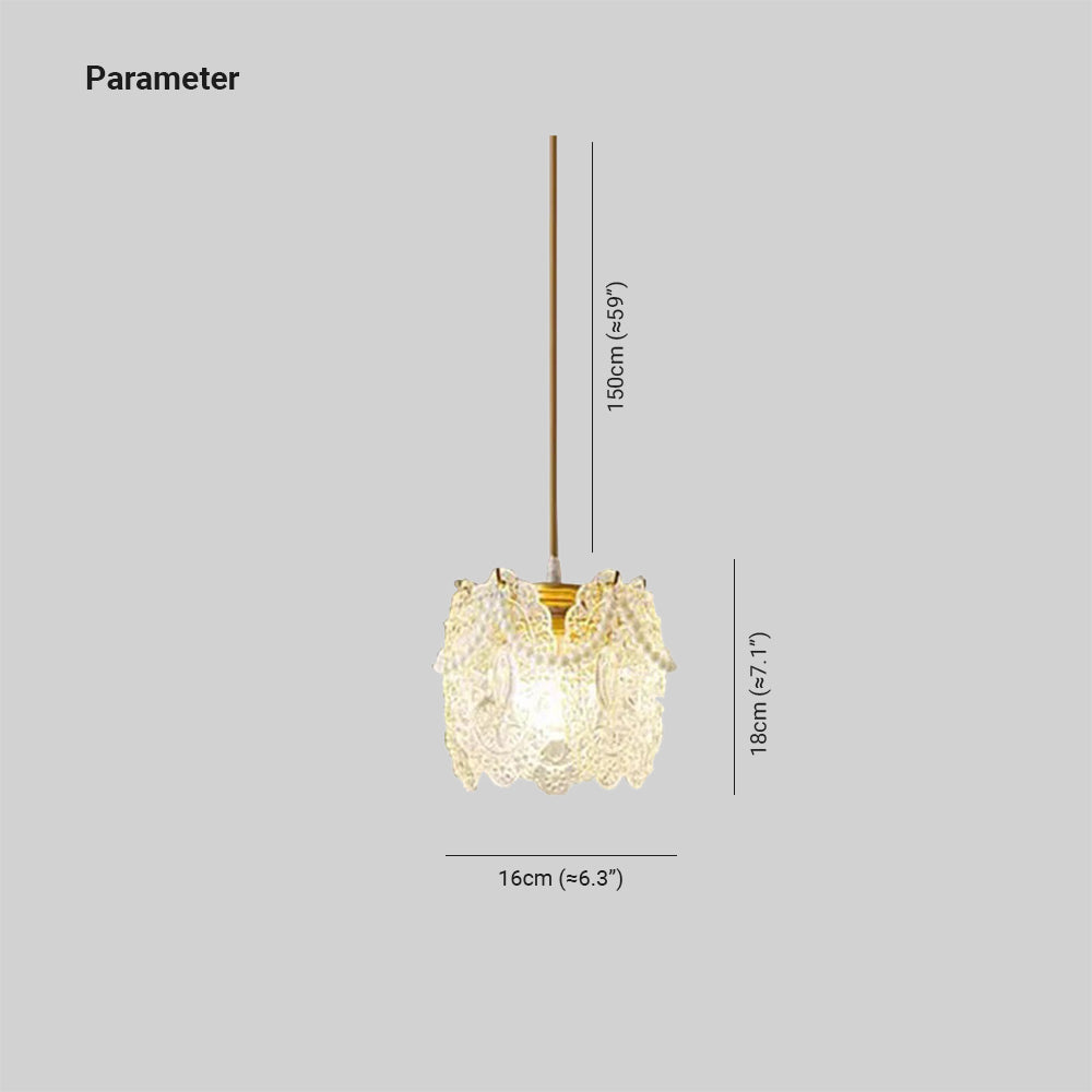 Kristy Moderna Acrílico/Metal Lámpara Colgante Dorada