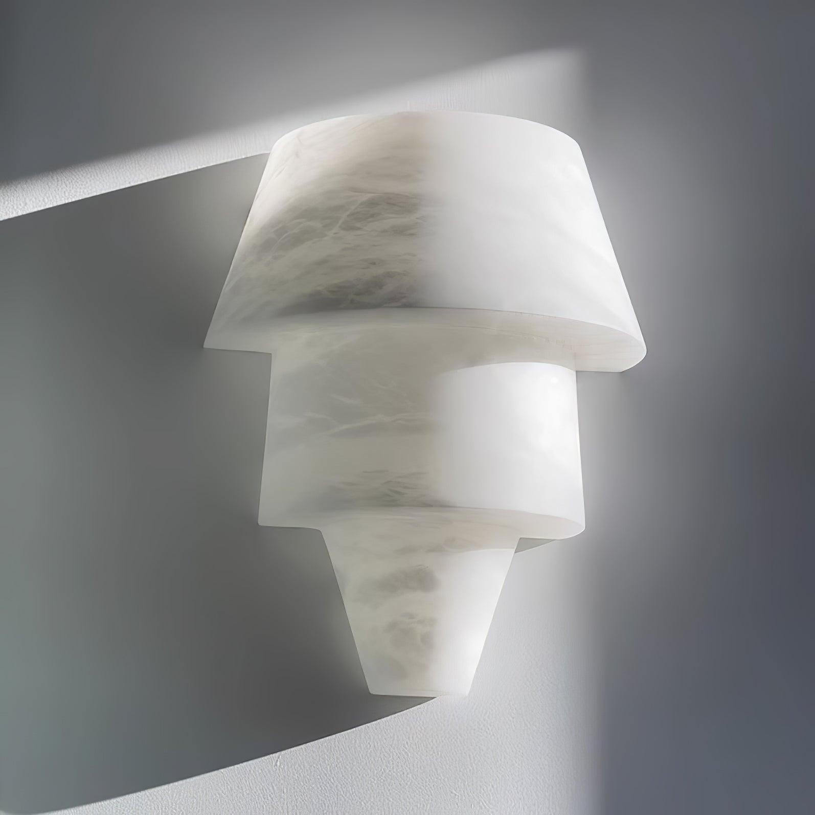 Vyloren Tiered Alabaster Wall Light - Letslighting