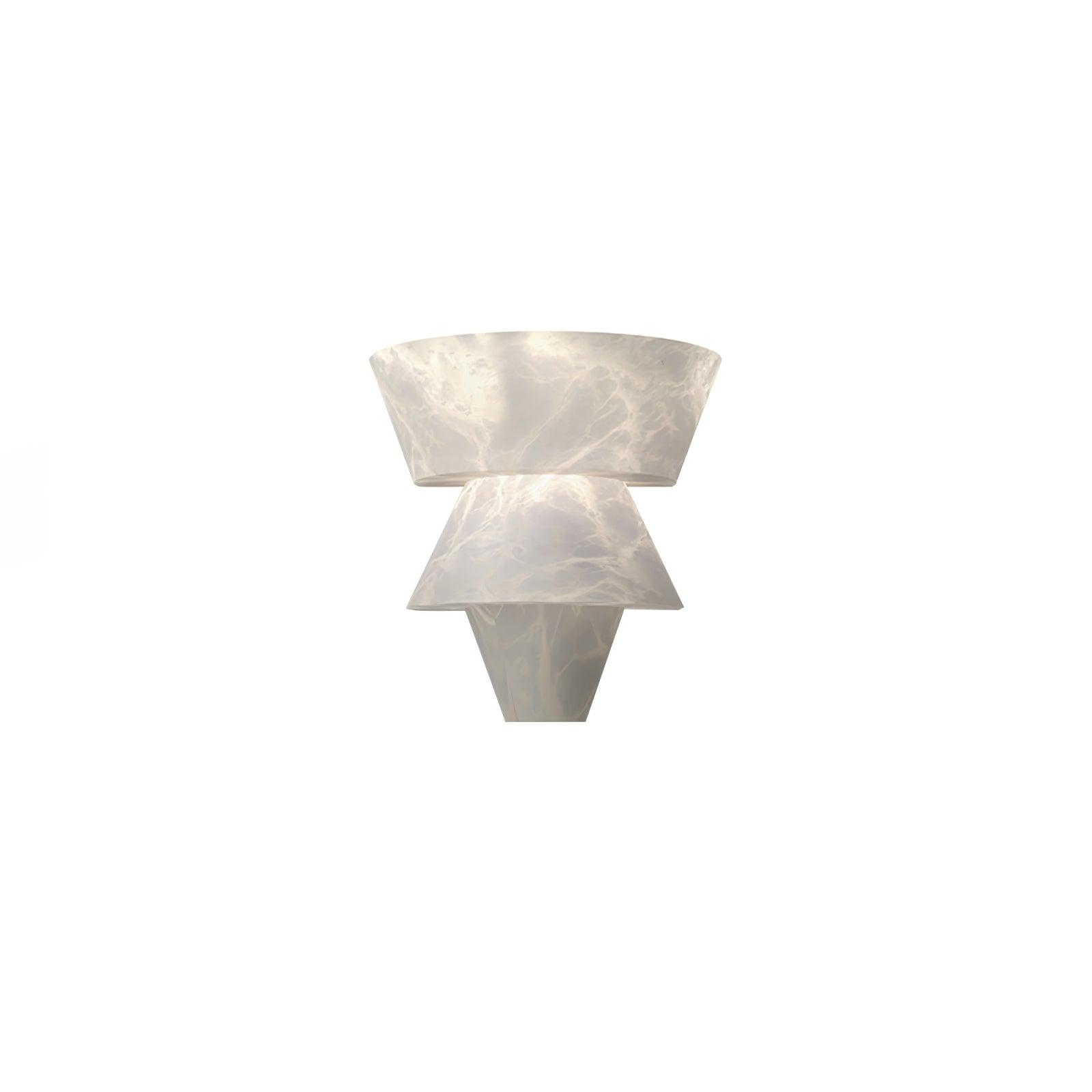 Vyloren Tiered Alabaster Wall Light - Letslighting