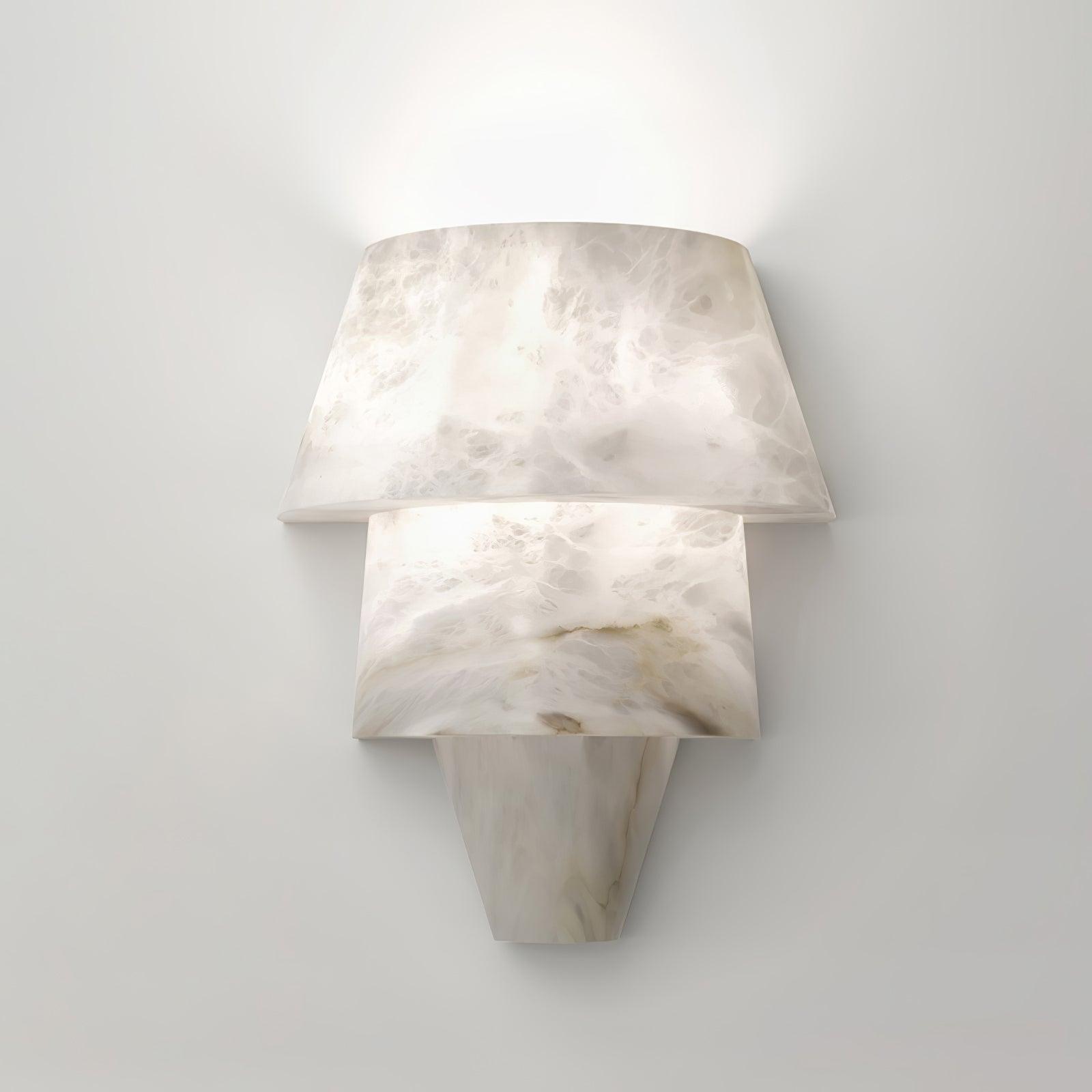 Vyloren Tiered Alabaster Wall Light - Letslighting