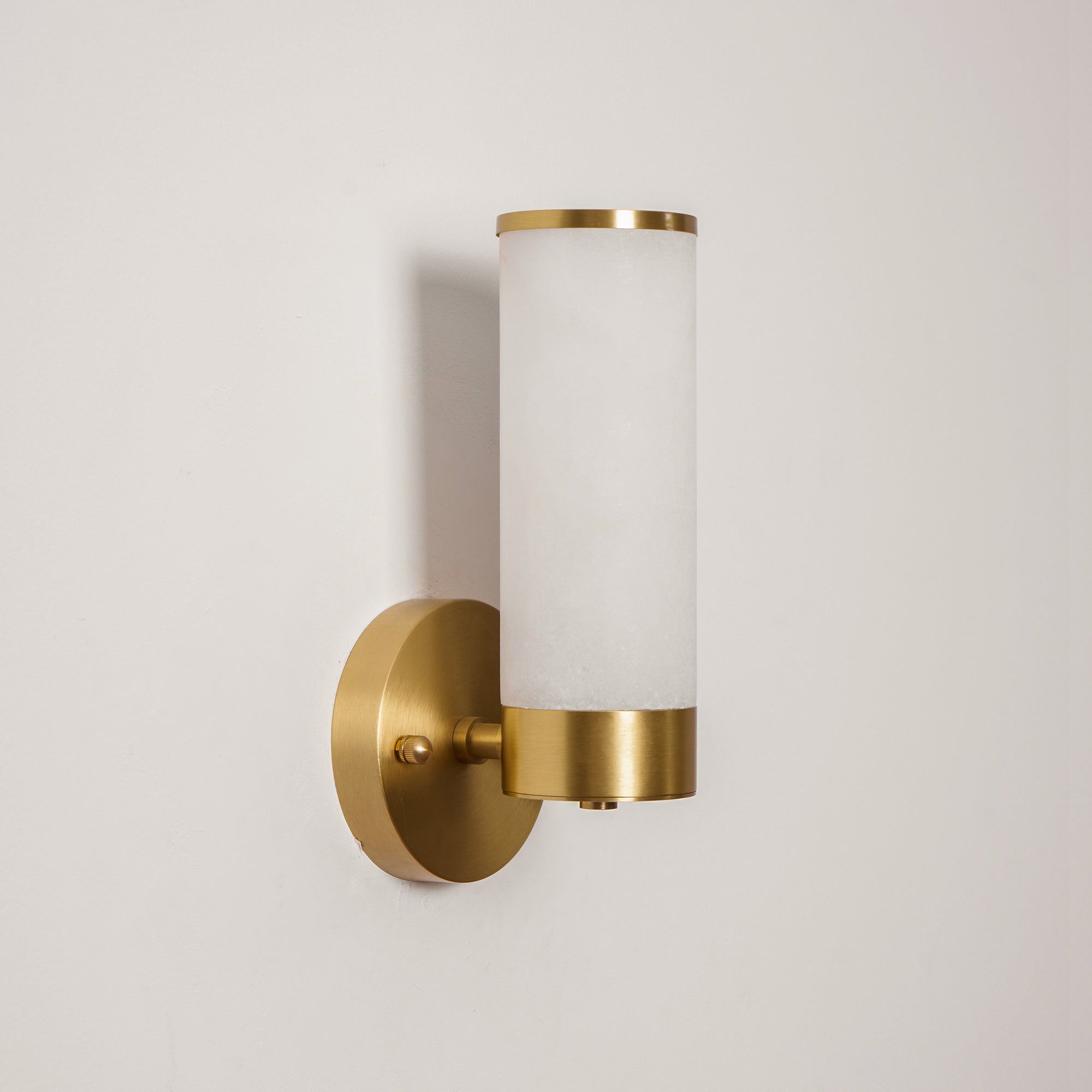 Olvynis Modern Minimalist Brass Alabaster Wall Lamp - Lamp Copper