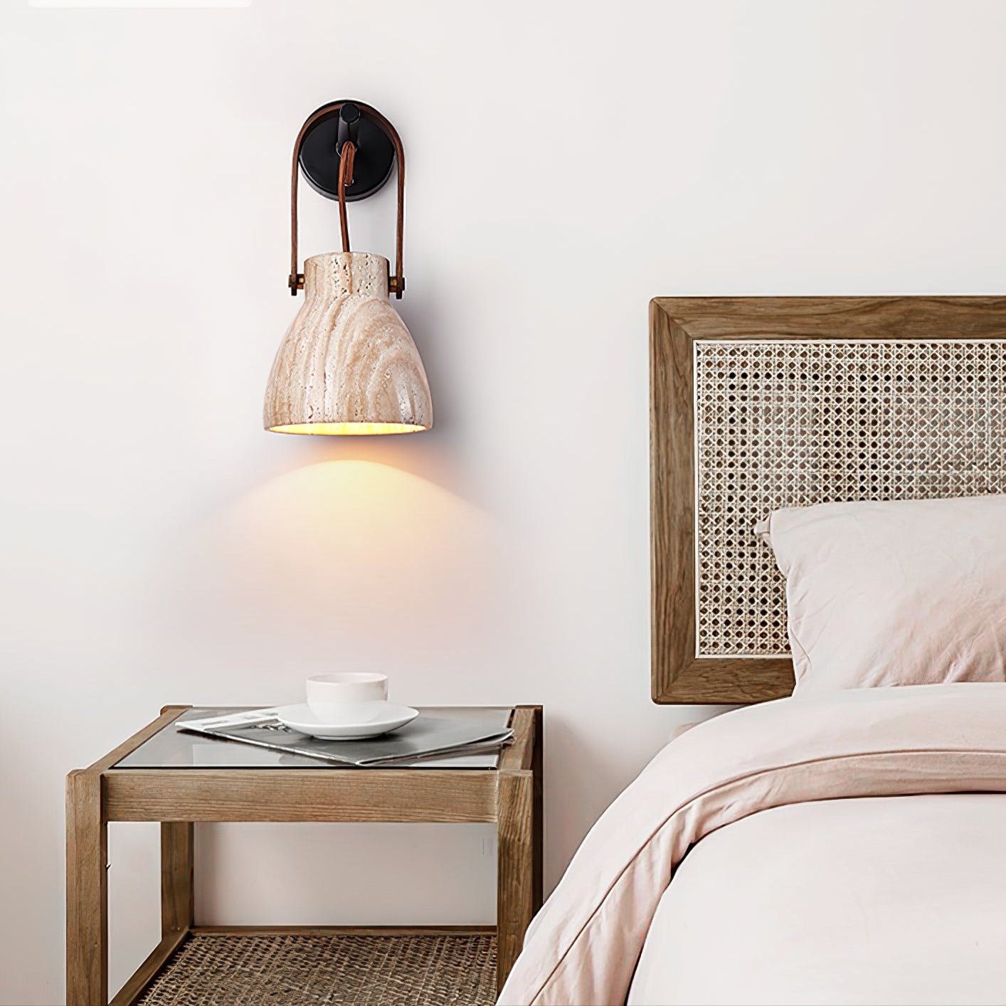 Travertine Lantern Wall Light - Letslighting
