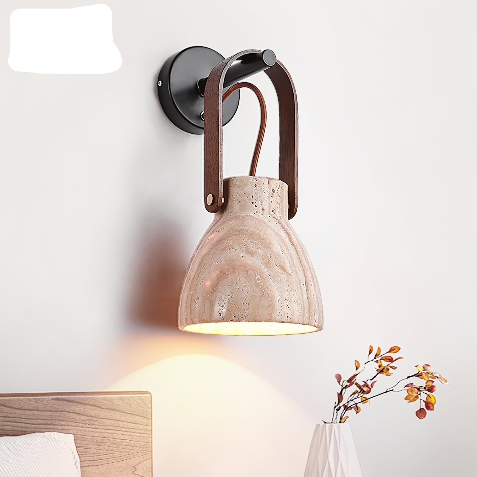 Travertine Lantern Wall Light - Letslighting