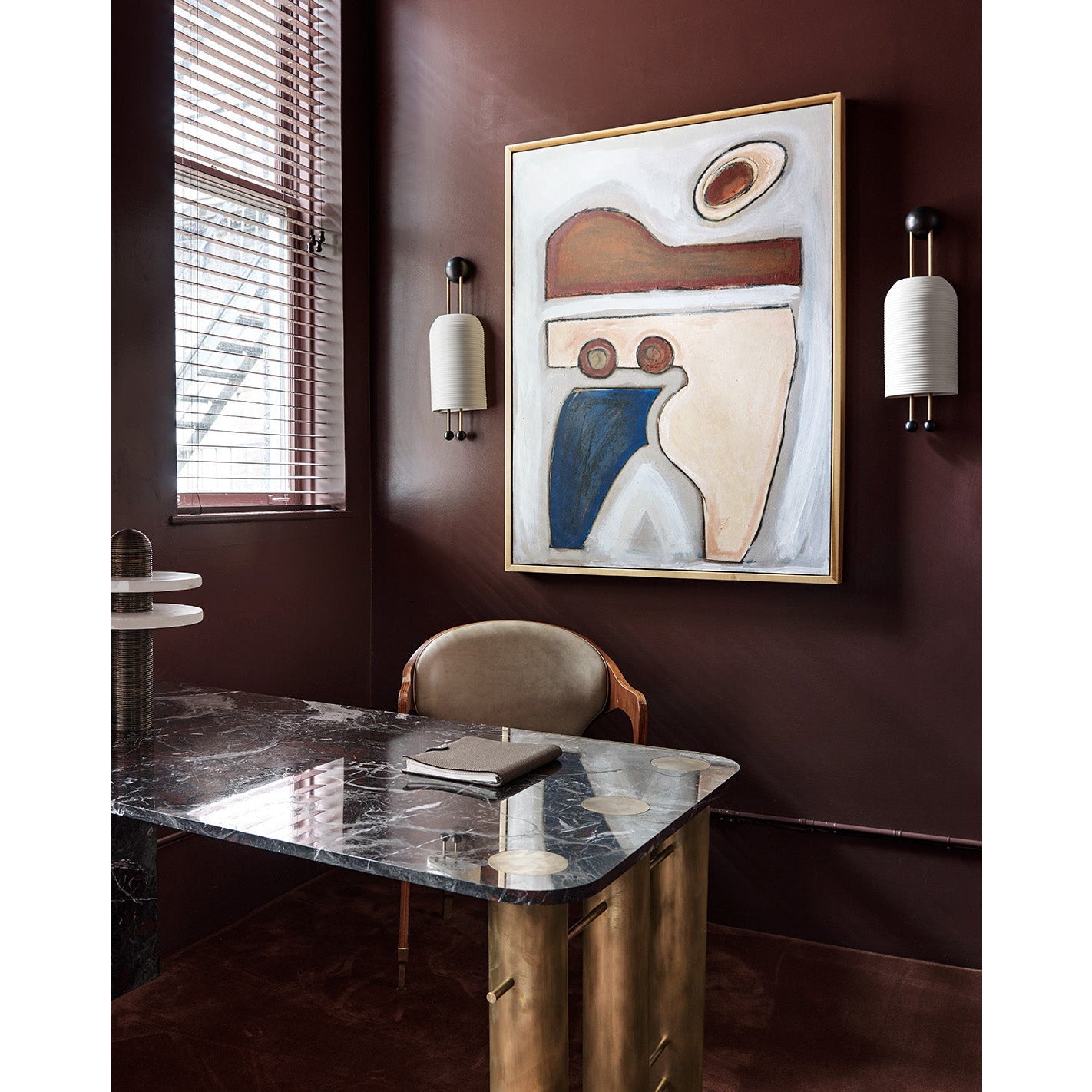 Zelaeora Modern Minimalist Metal Glass Lantern Sconce Wall Lamp - Lamp Copper