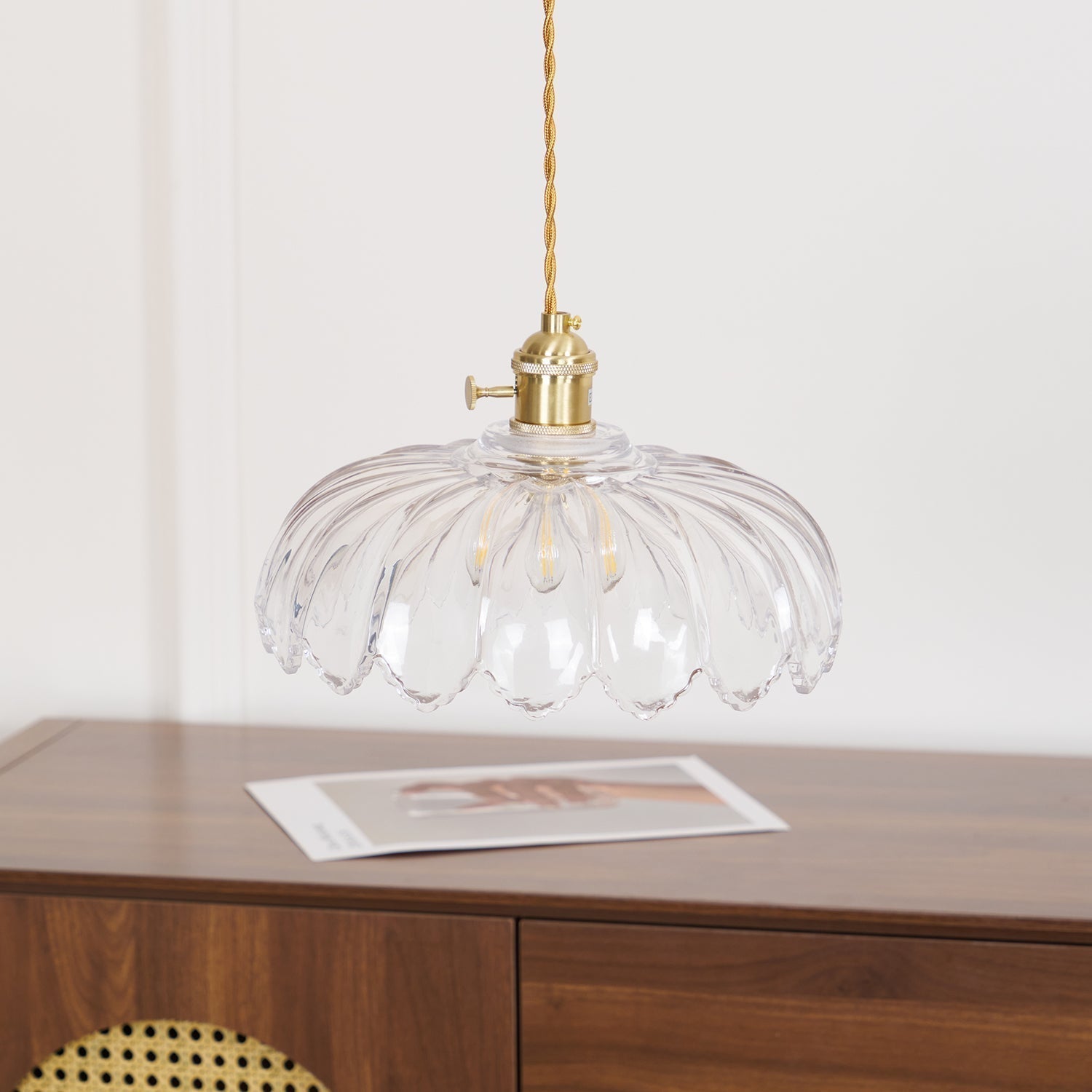 Limea Green Glass Flower Pendant Light - Letslighting